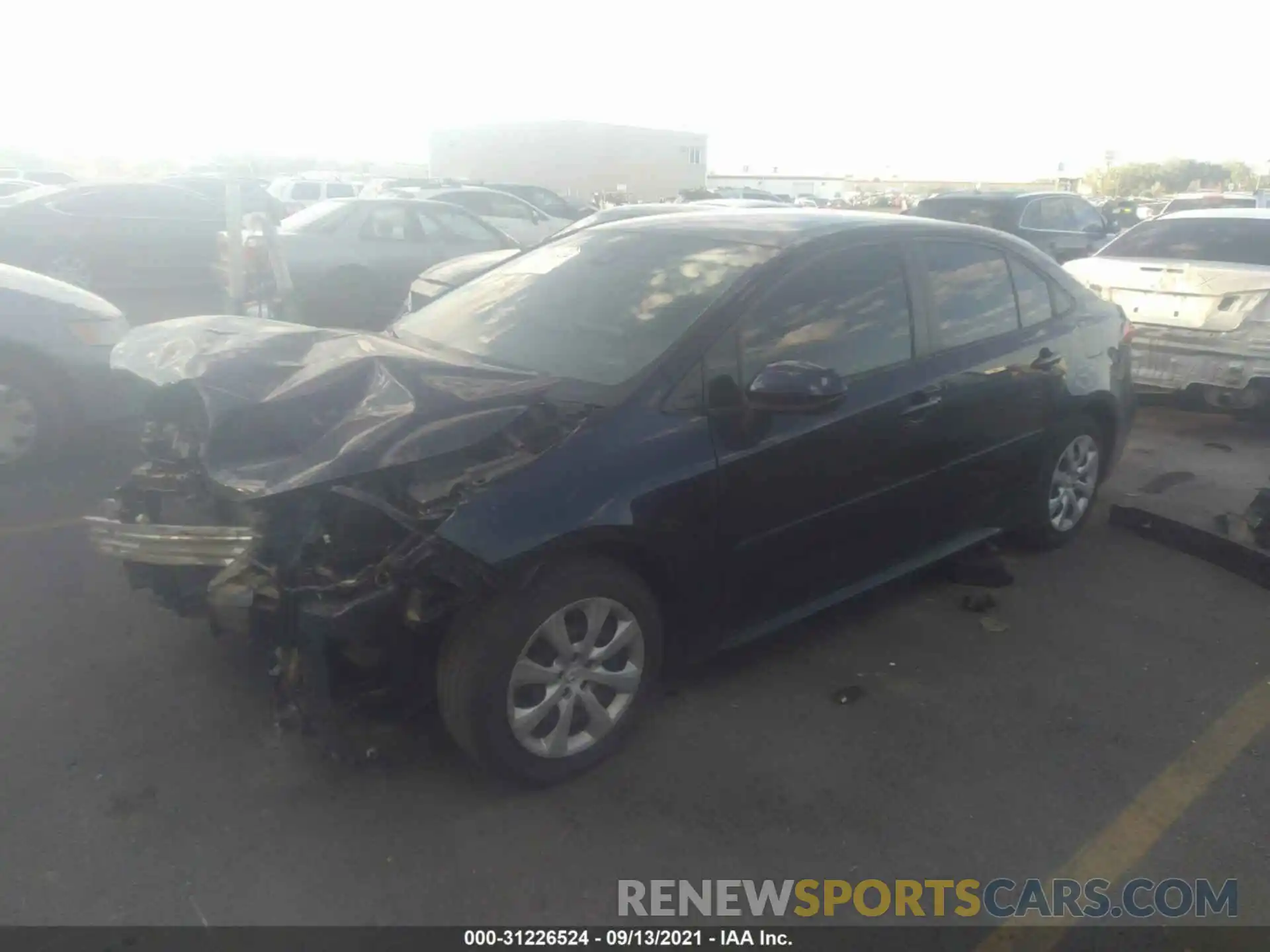 2 Photograph of a damaged car JTDEPRAE4LJ081647 TOYOTA COROLLA 2020