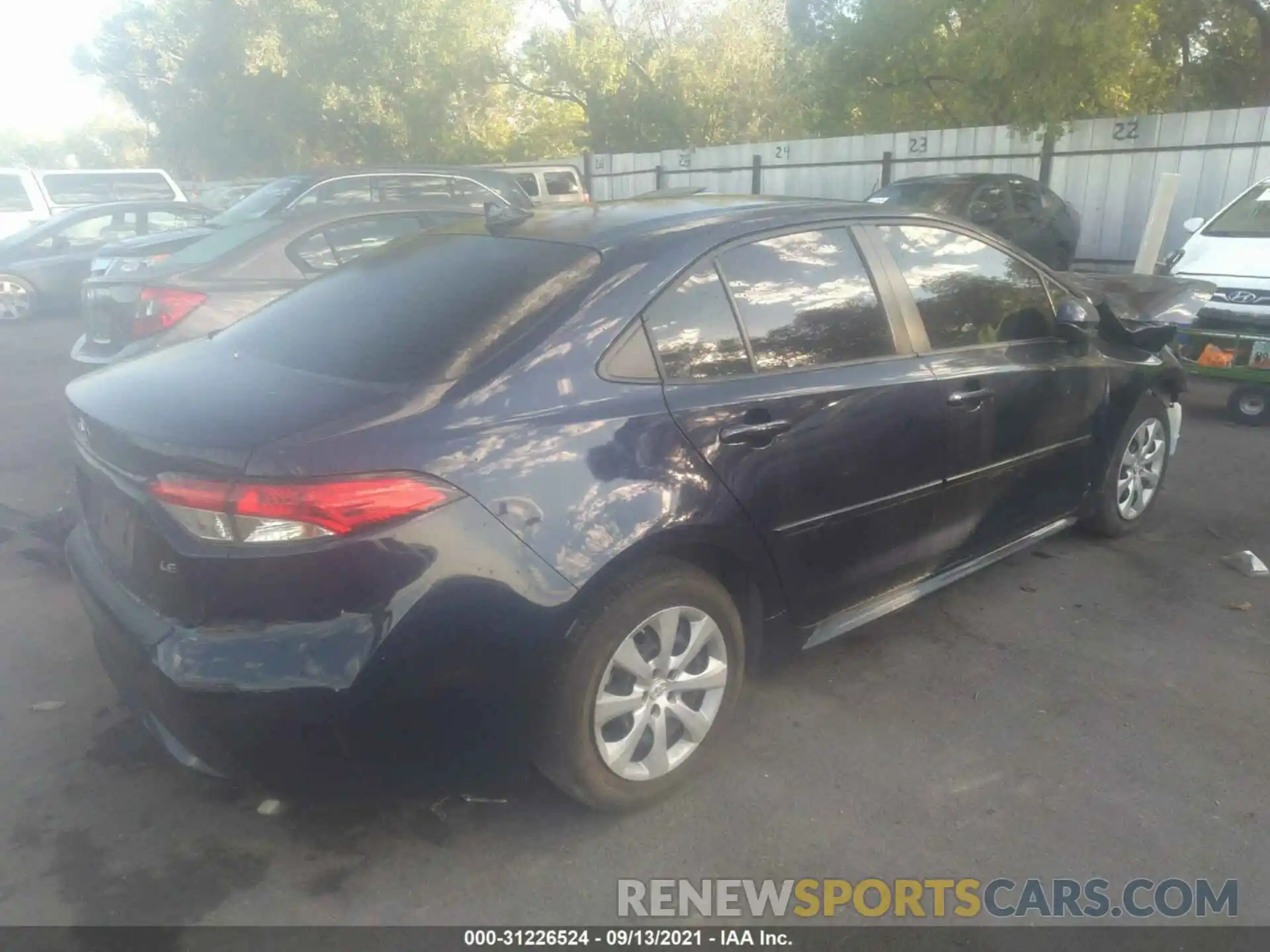 4 Photograph of a damaged car JTDEPRAE4LJ081647 TOYOTA COROLLA 2020