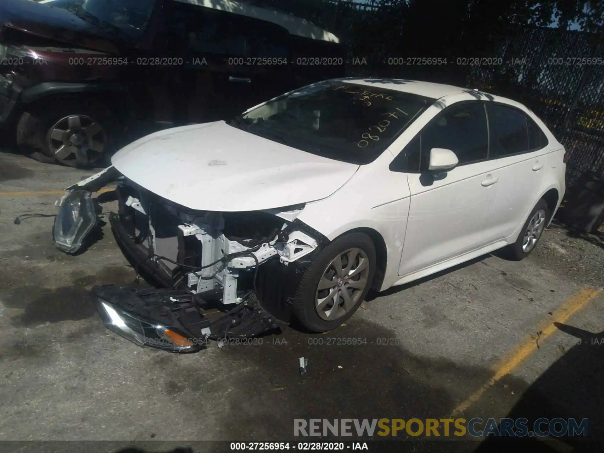 2 Photograph of a damaged car JTDEPRAE4LJ082071 TOYOTA COROLLA 2020