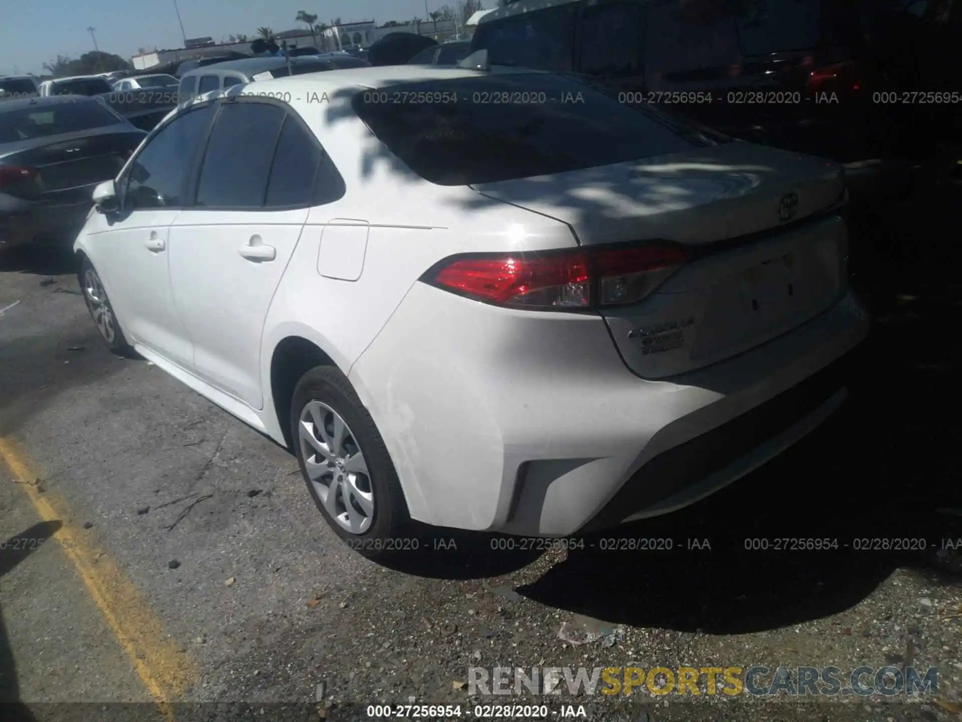 3 Photograph of a damaged car JTDEPRAE4LJ082071 TOYOTA COROLLA 2020