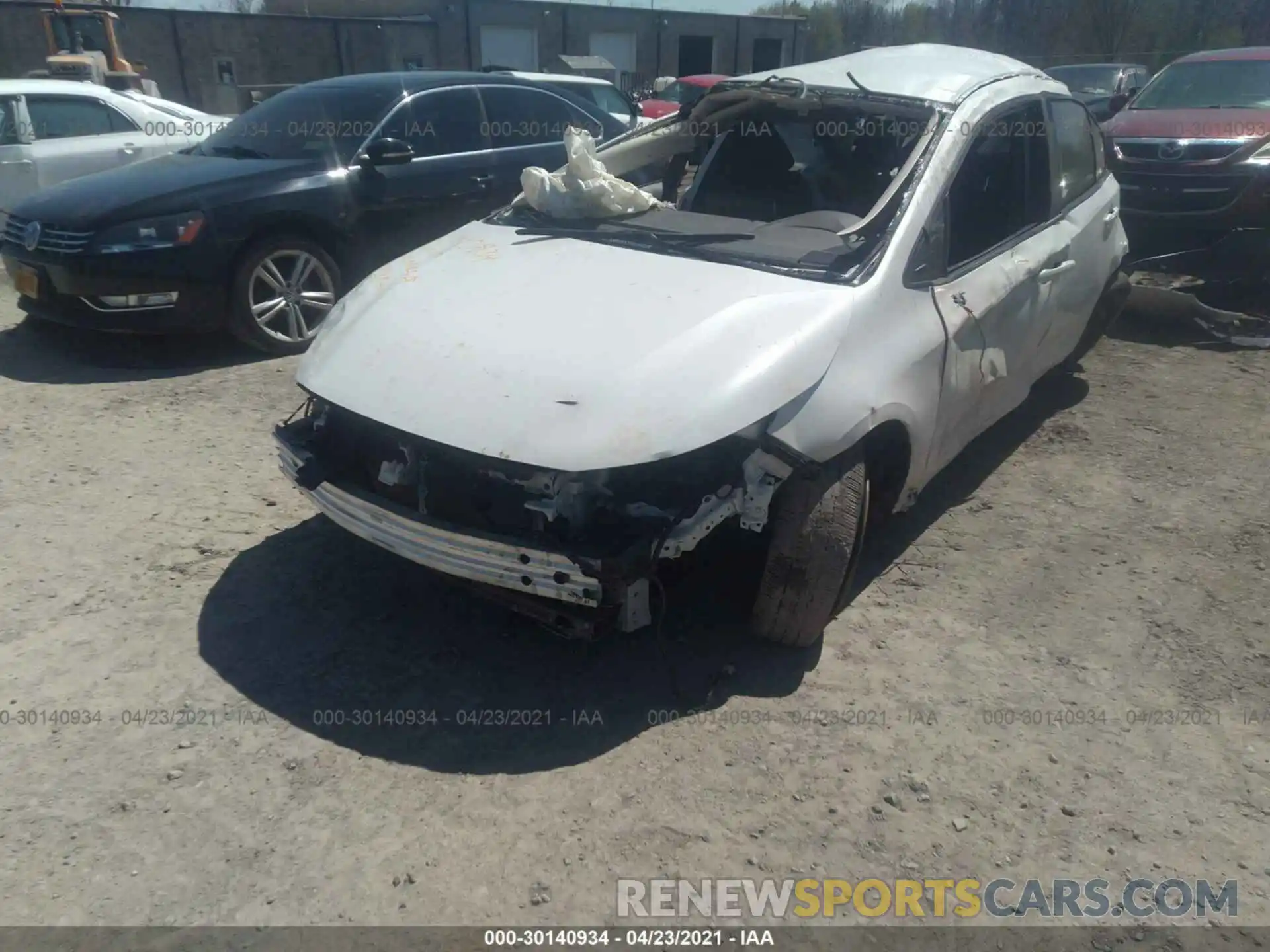 2 Photograph of a damaged car JTDEPRAE4LJ082104 TOYOTA COROLLA 2020