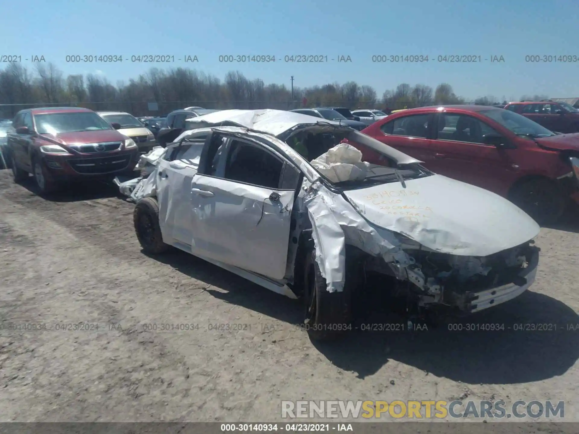 6 Photograph of a damaged car JTDEPRAE4LJ082104 TOYOTA COROLLA 2020