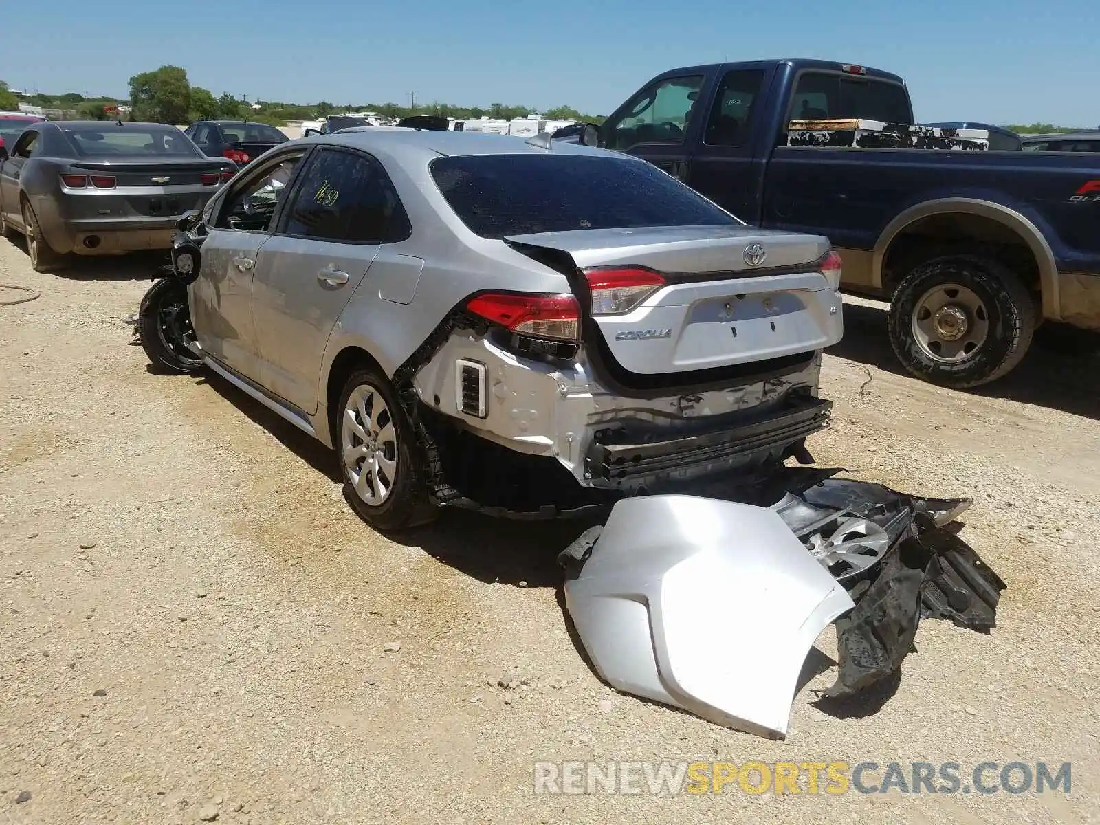 3 Photograph of a damaged car JTDEPRAE4LJ082426 TOYOTA COROLLA 2020