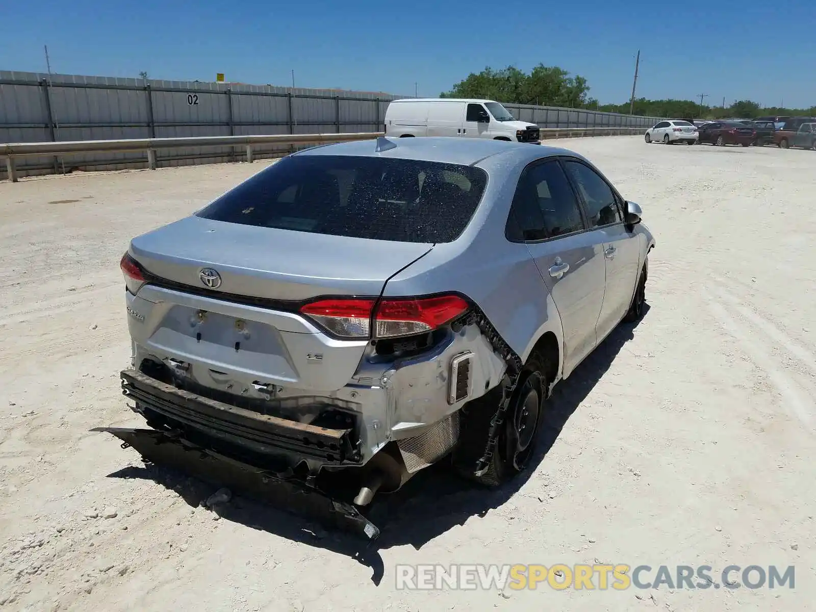 4 Photograph of a damaged car JTDEPRAE4LJ082426 TOYOTA COROLLA 2020