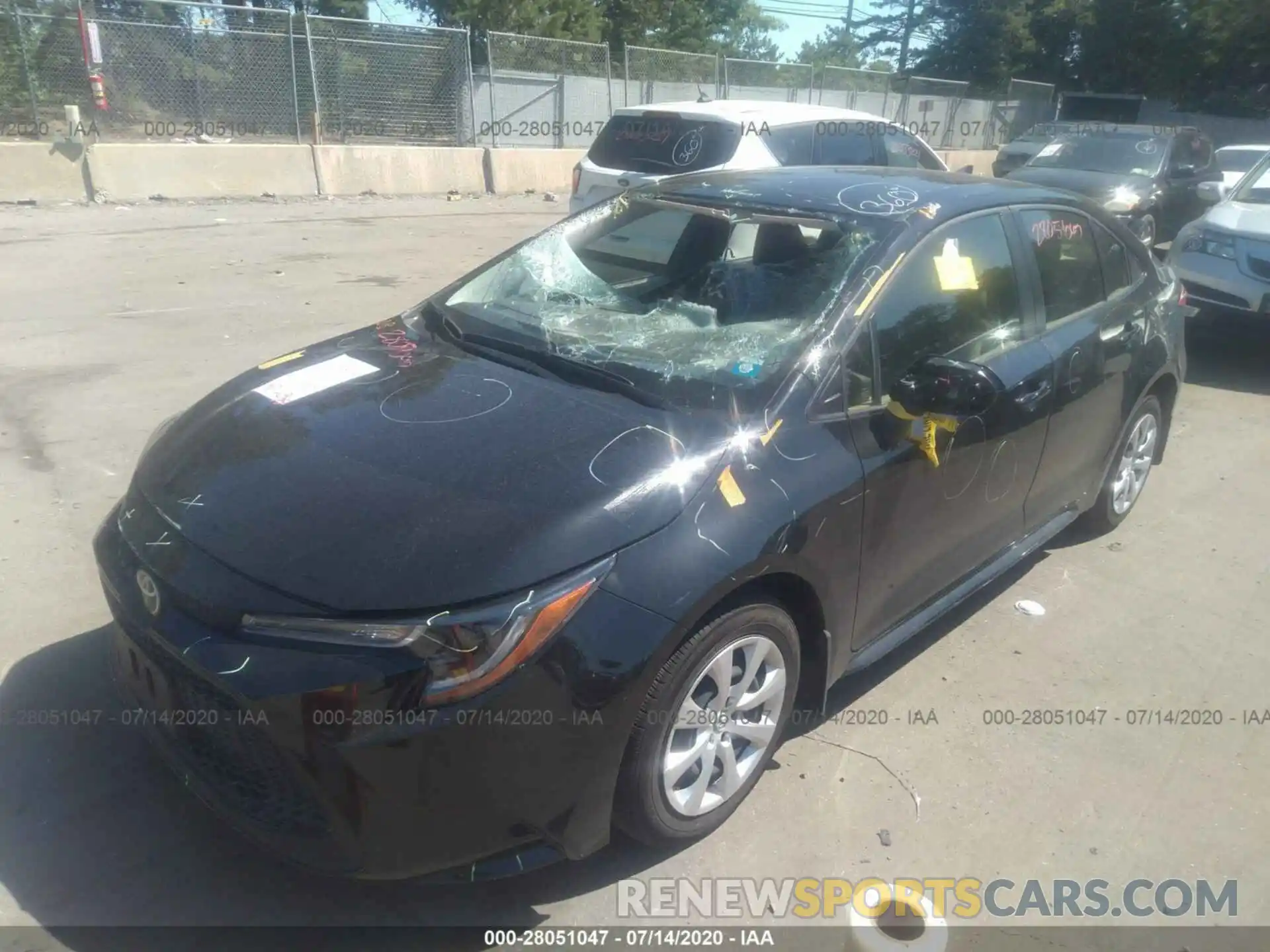 2 Photograph of a damaged car JTDEPRAE4LJ082488 TOYOTA COROLLA 2020