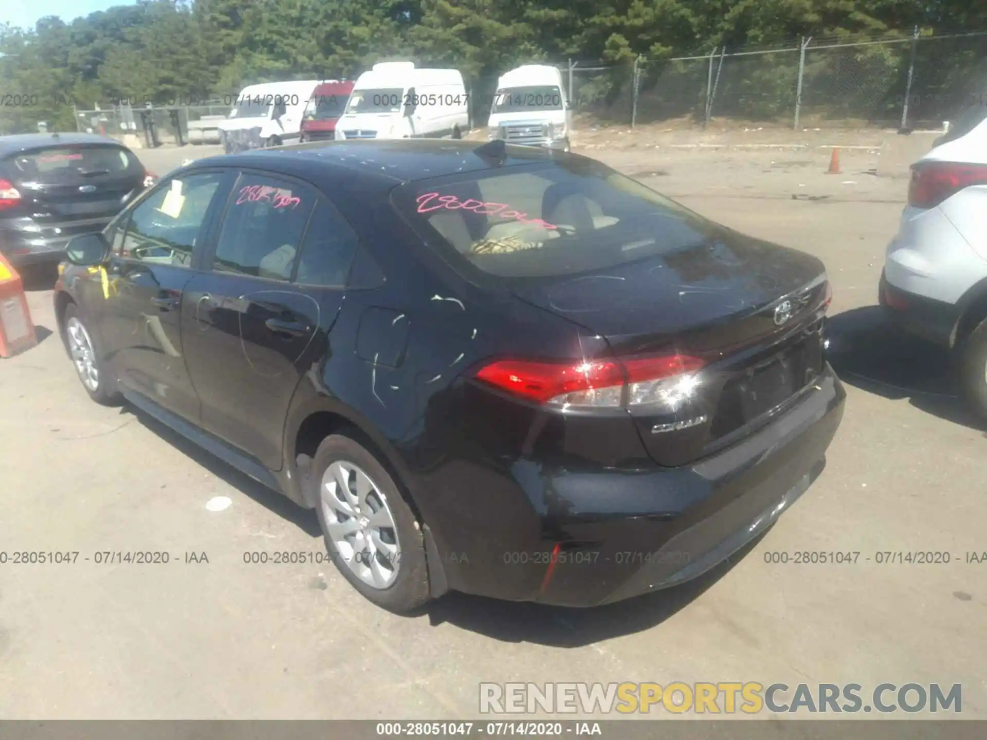 3 Photograph of a damaged car JTDEPRAE4LJ082488 TOYOTA COROLLA 2020