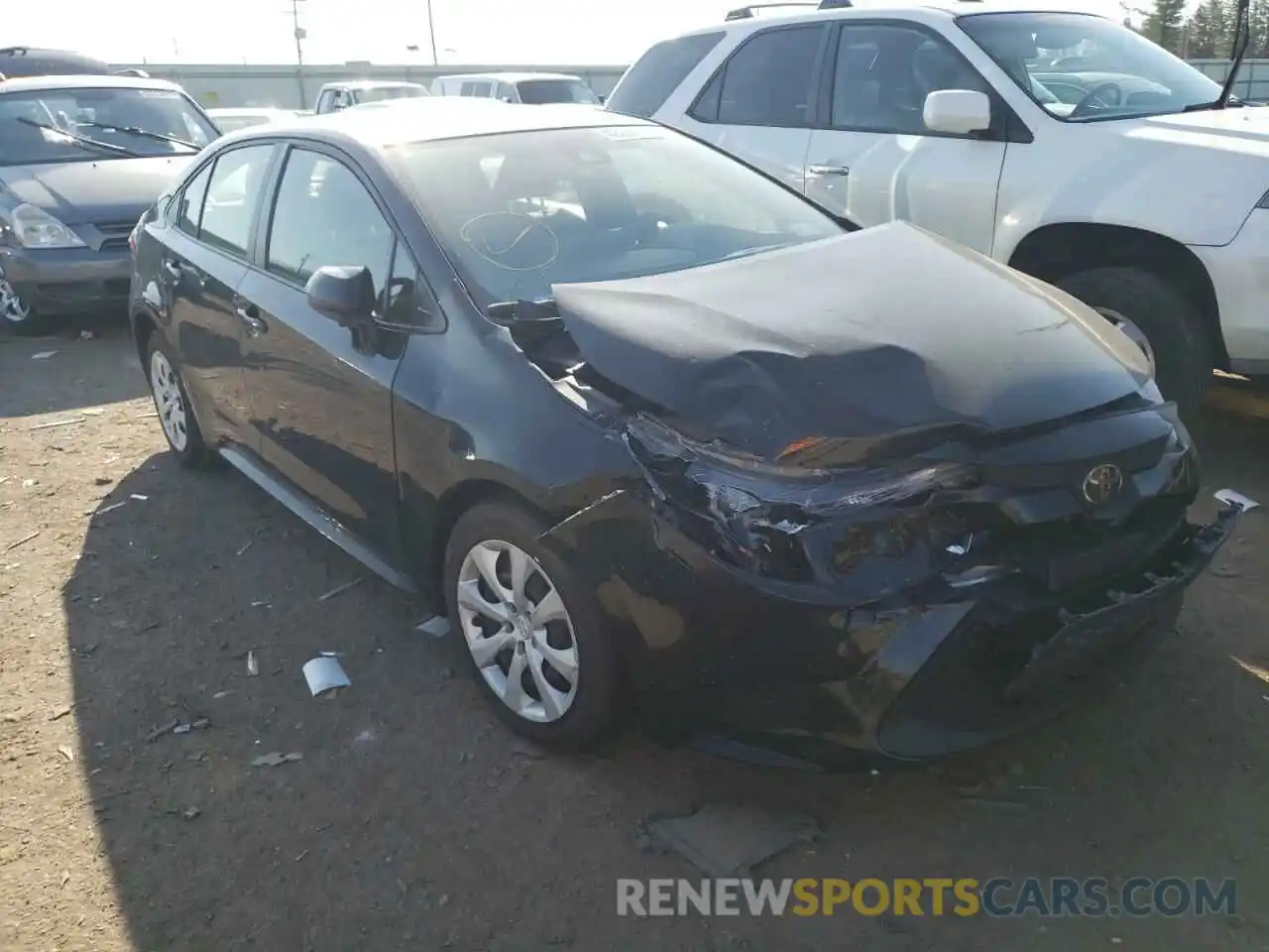 1 Photograph of a damaged car JTDEPRAE4LJ082653 TOYOTA COROLLA 2020