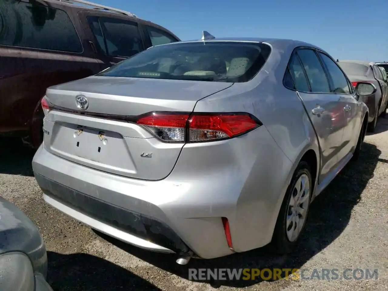 4 Photograph of a damaged car JTDEPRAE4LJ082863 TOYOTA COROLLA 2020