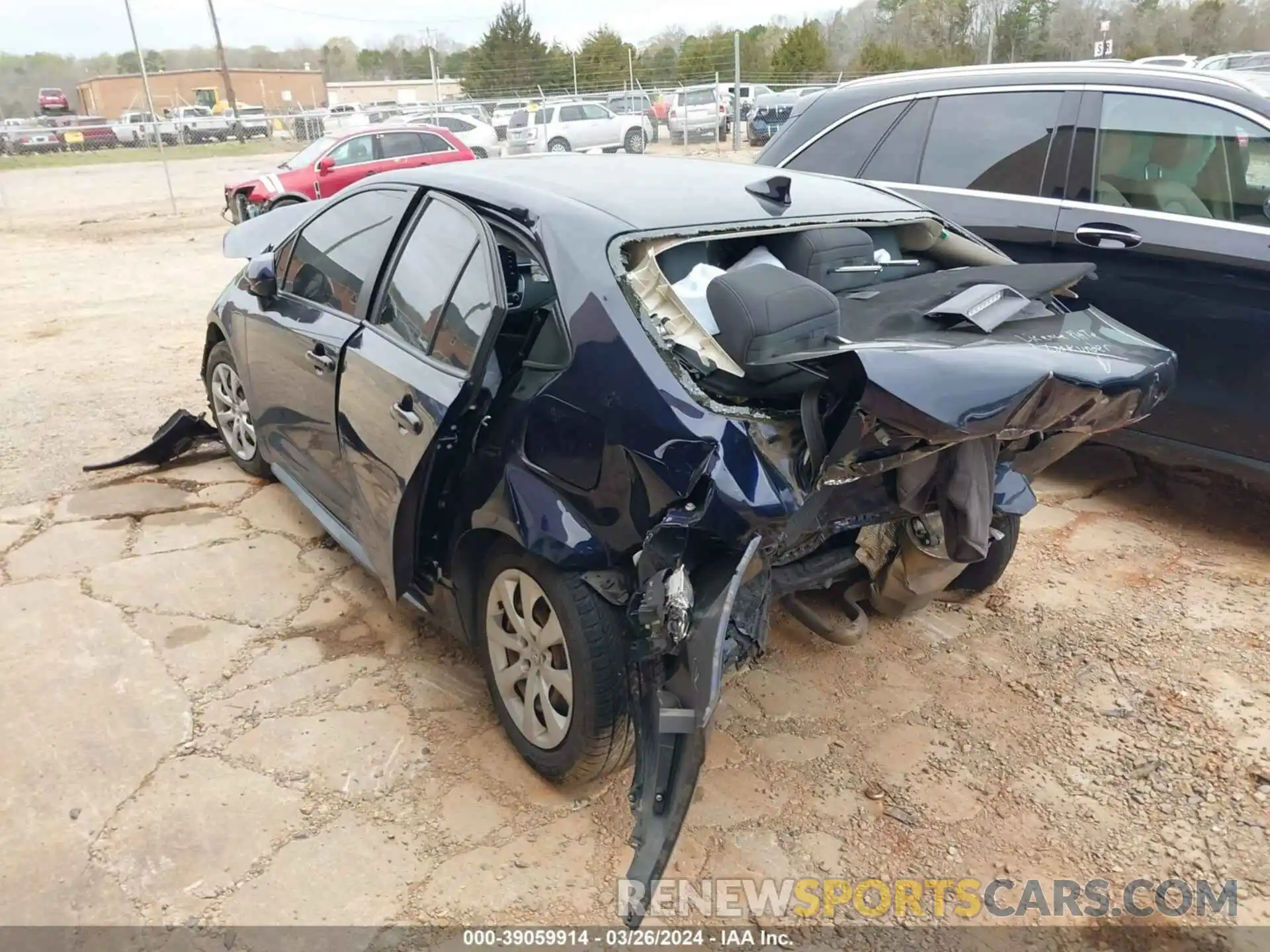 3 Photograph of a damaged car JTDEPRAE4LJ083088 TOYOTA COROLLA 2020