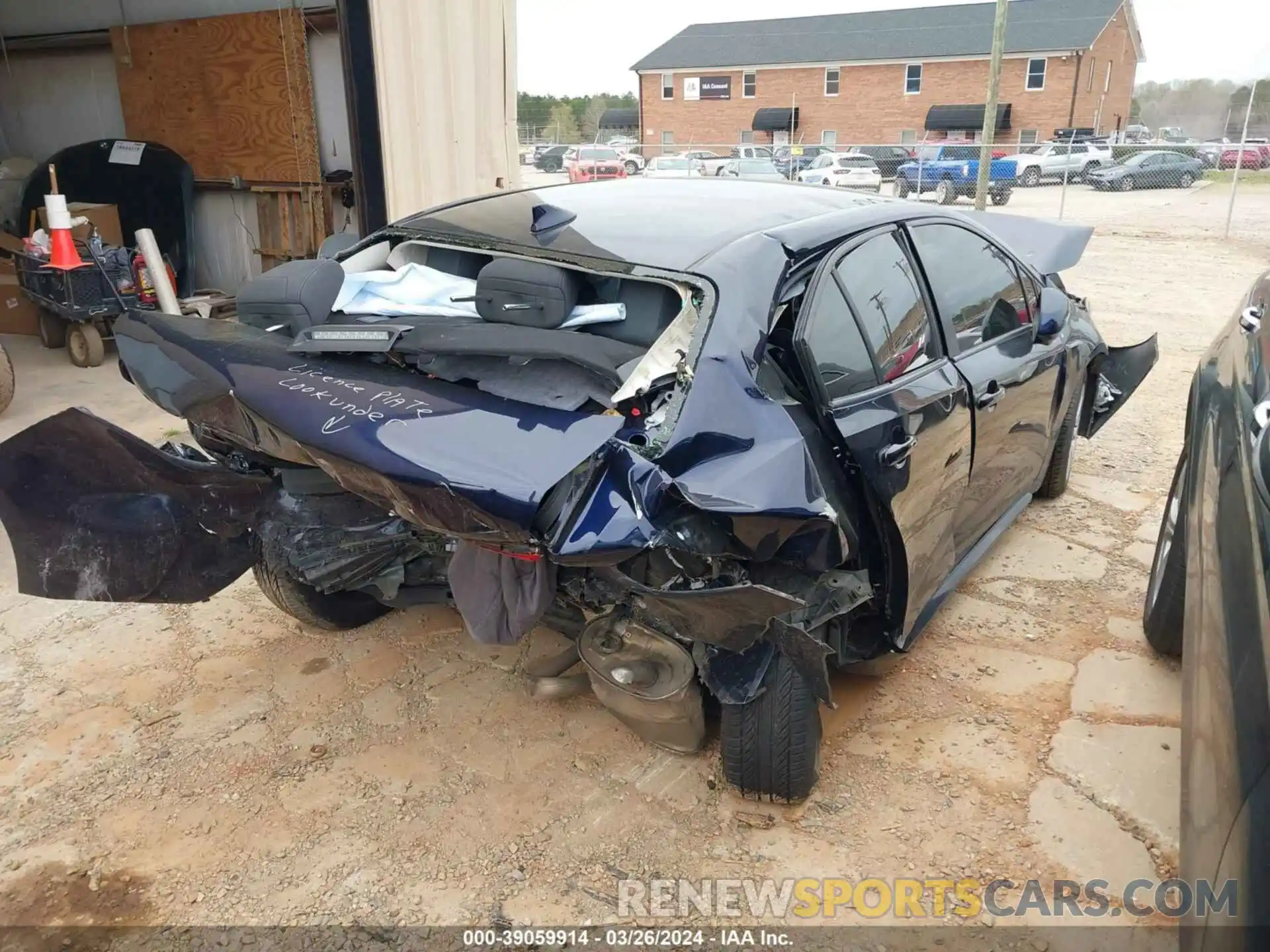 4 Photograph of a damaged car JTDEPRAE4LJ083088 TOYOTA COROLLA 2020