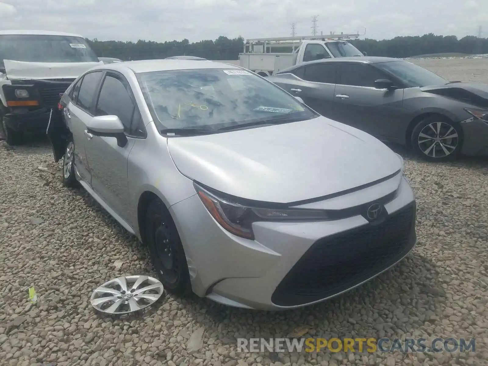 1 Photograph of a damaged car JTDEPRAE4LJ083513 TOYOTA COROLLA 2020