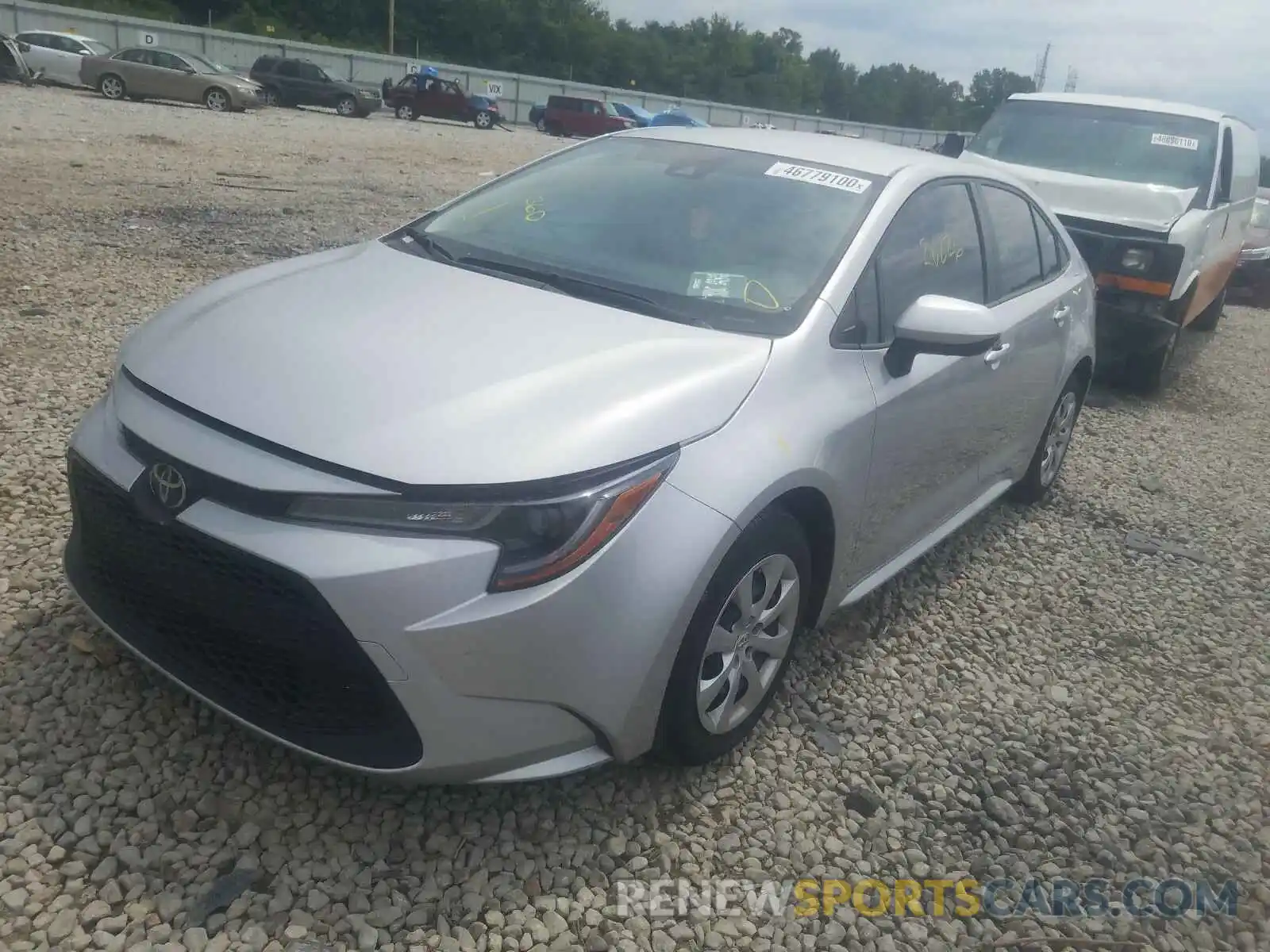 2 Photograph of a damaged car JTDEPRAE4LJ083513 TOYOTA COROLLA 2020