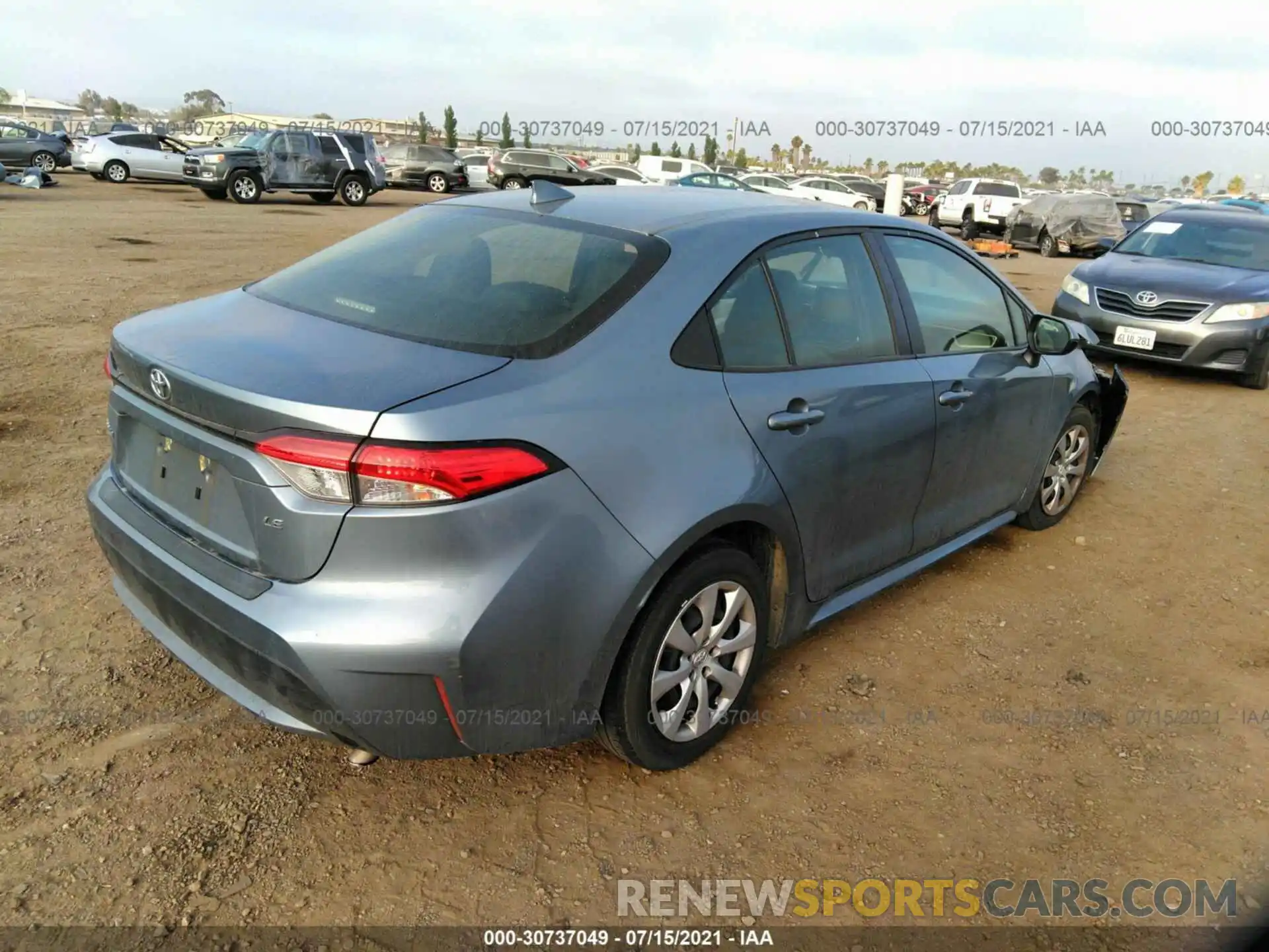 4 Photograph of a damaged car JTDEPRAE4LJ084130 TOYOTA COROLLA 2020