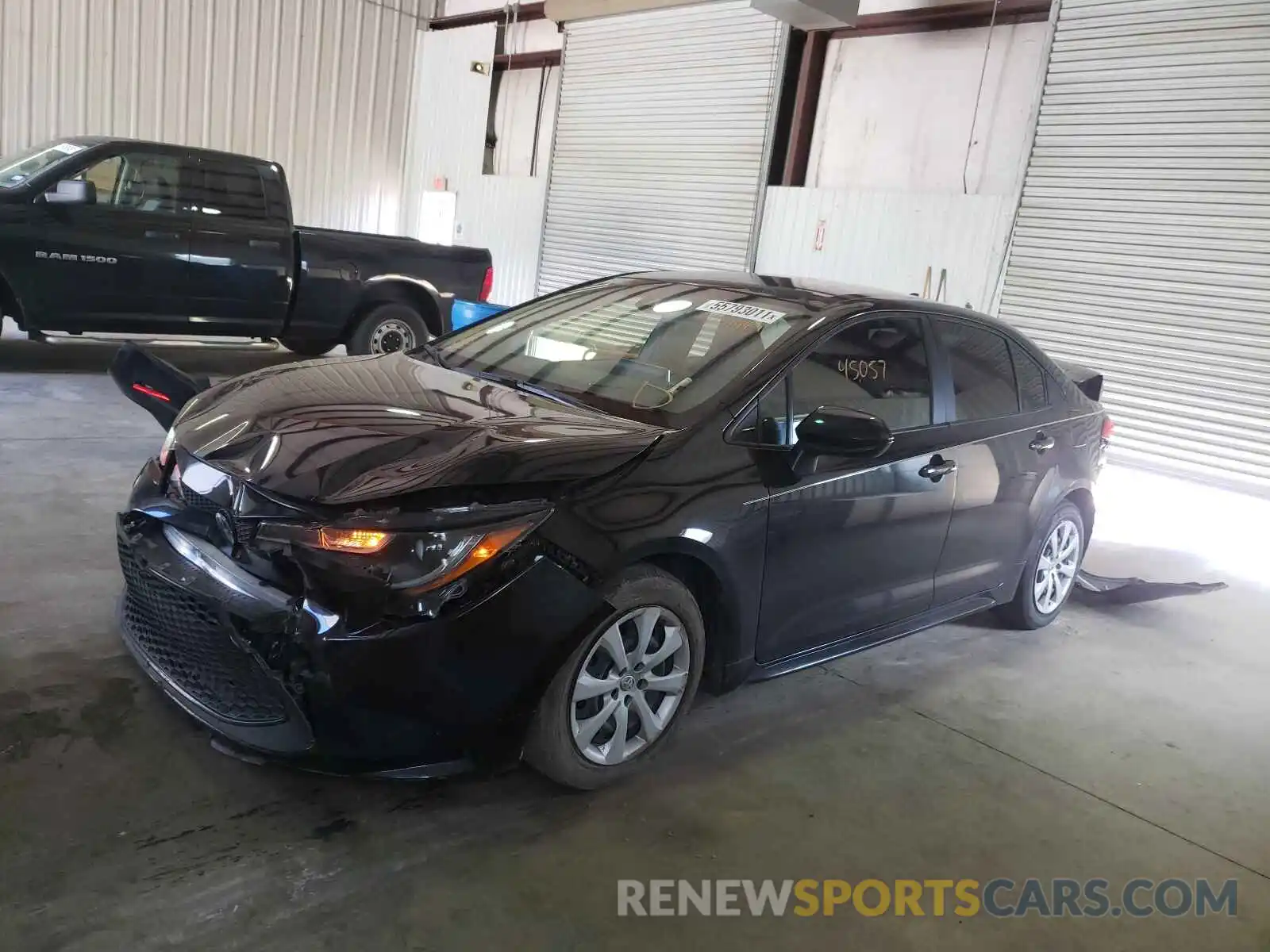 2 Photograph of a damaged car JTDEPRAE4LJ084449 TOYOTA COROLLA 2020