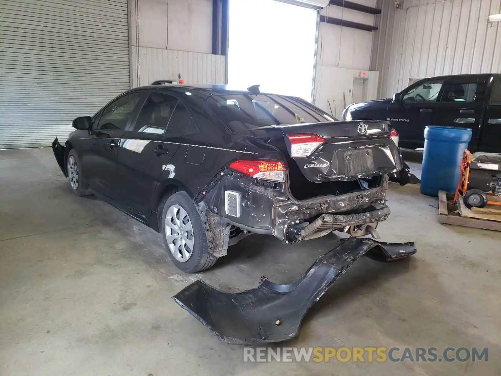 3 Photograph of a damaged car JTDEPRAE4LJ084449 TOYOTA COROLLA 2020