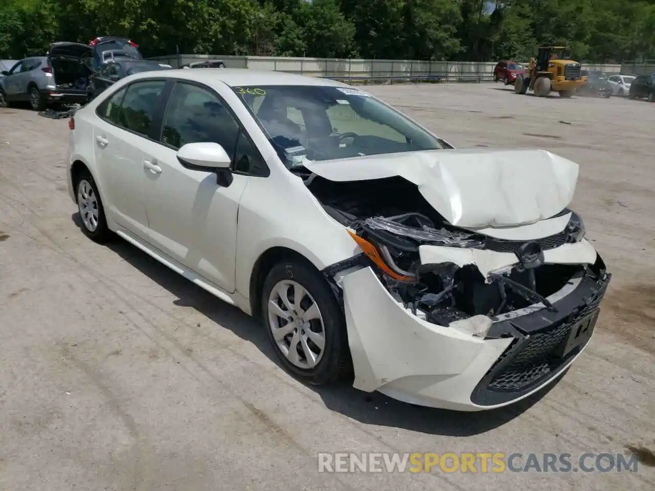 1 Photograph of a damaged car JTDEPRAE4LJ084578 TOYOTA COROLLA 2020