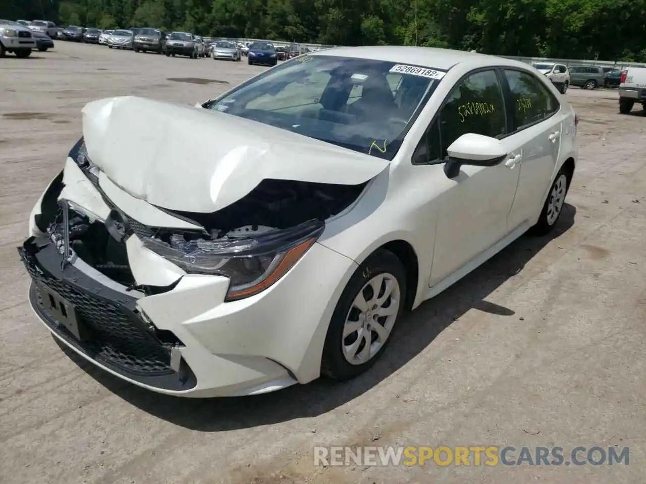 2 Photograph of a damaged car JTDEPRAE4LJ084578 TOYOTA COROLLA 2020