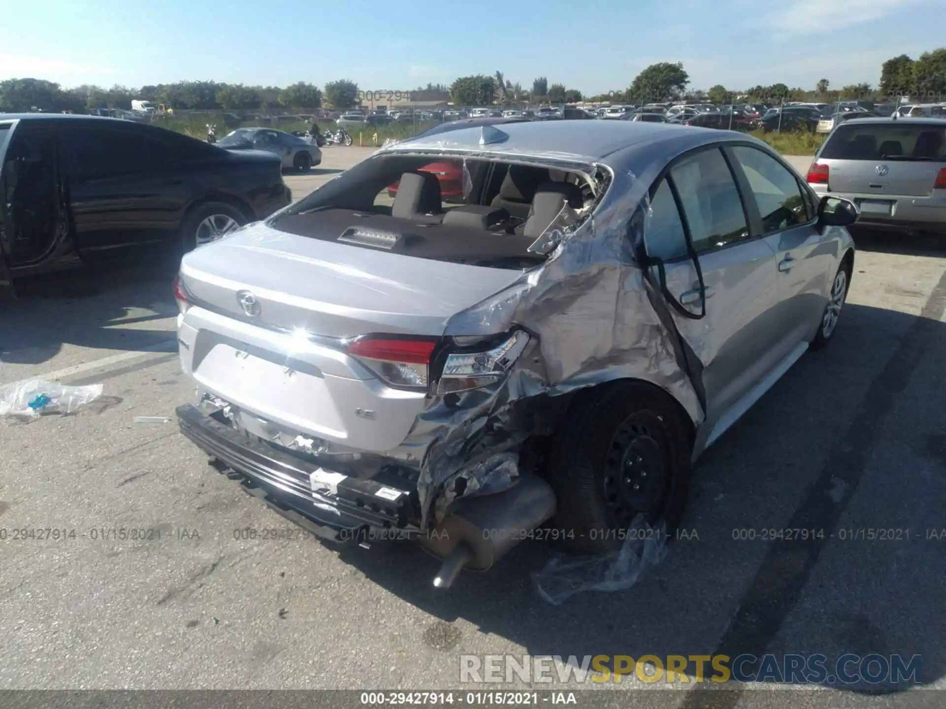 6 Фотография поврежденного автомобиля JTDEPRAE4LJ084628 TOYOTA COROLLA 2020