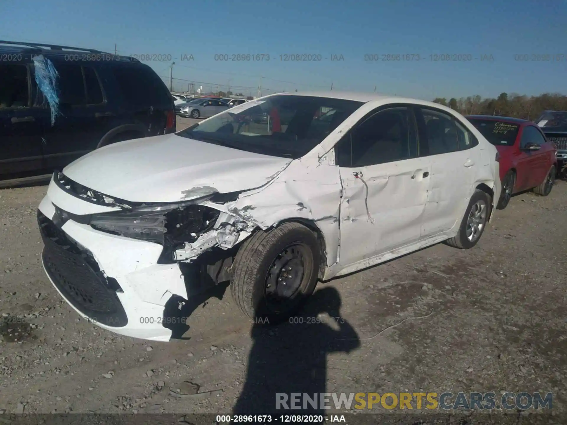 2 Photograph of a damaged car JTDEPRAE4LJ085066 TOYOTA COROLLA 2020