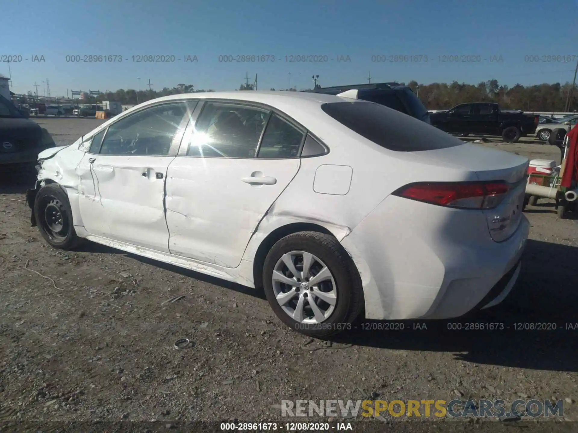 3 Photograph of a damaged car JTDEPRAE4LJ085066 TOYOTA COROLLA 2020