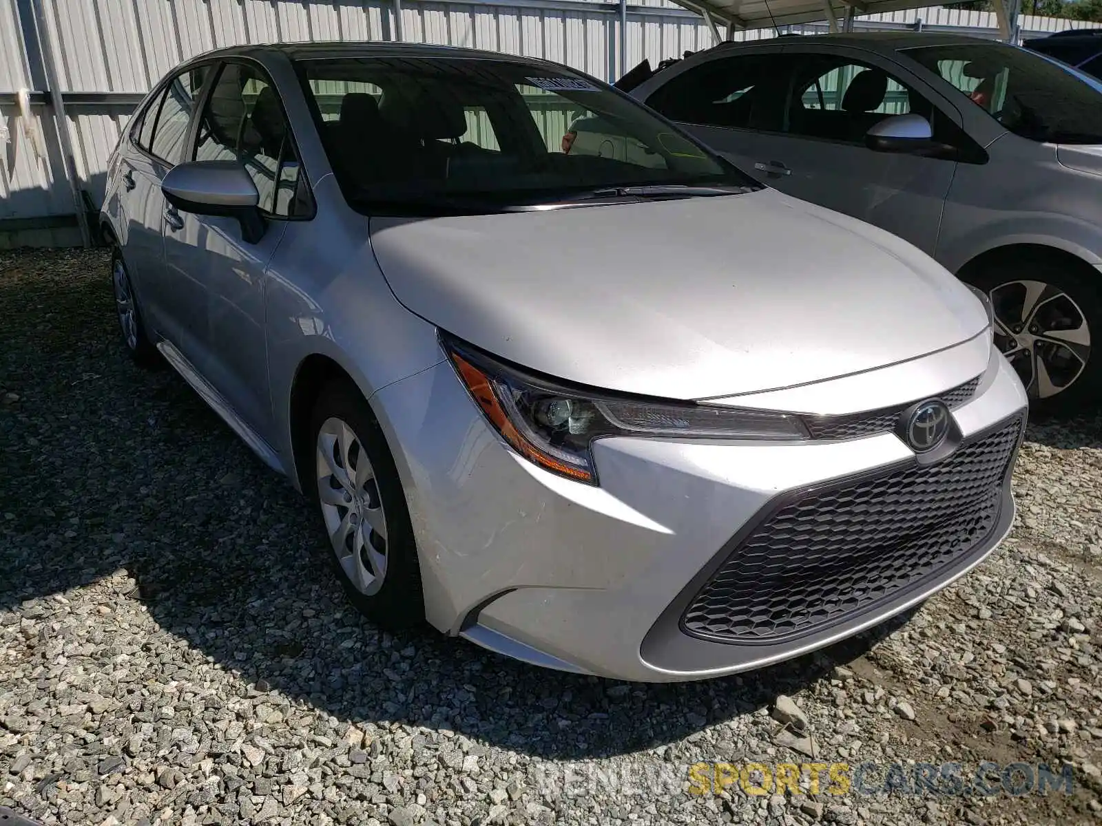 1 Photograph of a damaged car JTDEPRAE4LJ085231 TOYOTA COROLLA 2020