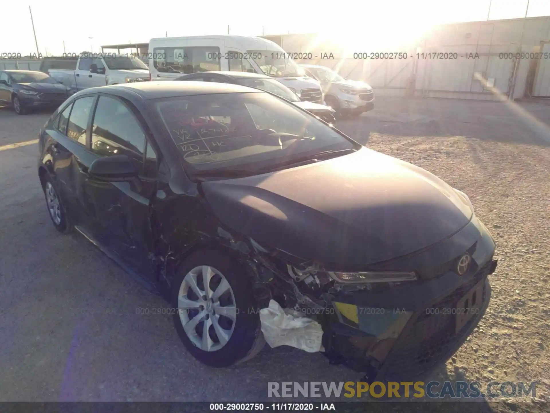 1 Photograph of a damaged car JTDEPRAE4LJ085245 TOYOTA COROLLA 2020