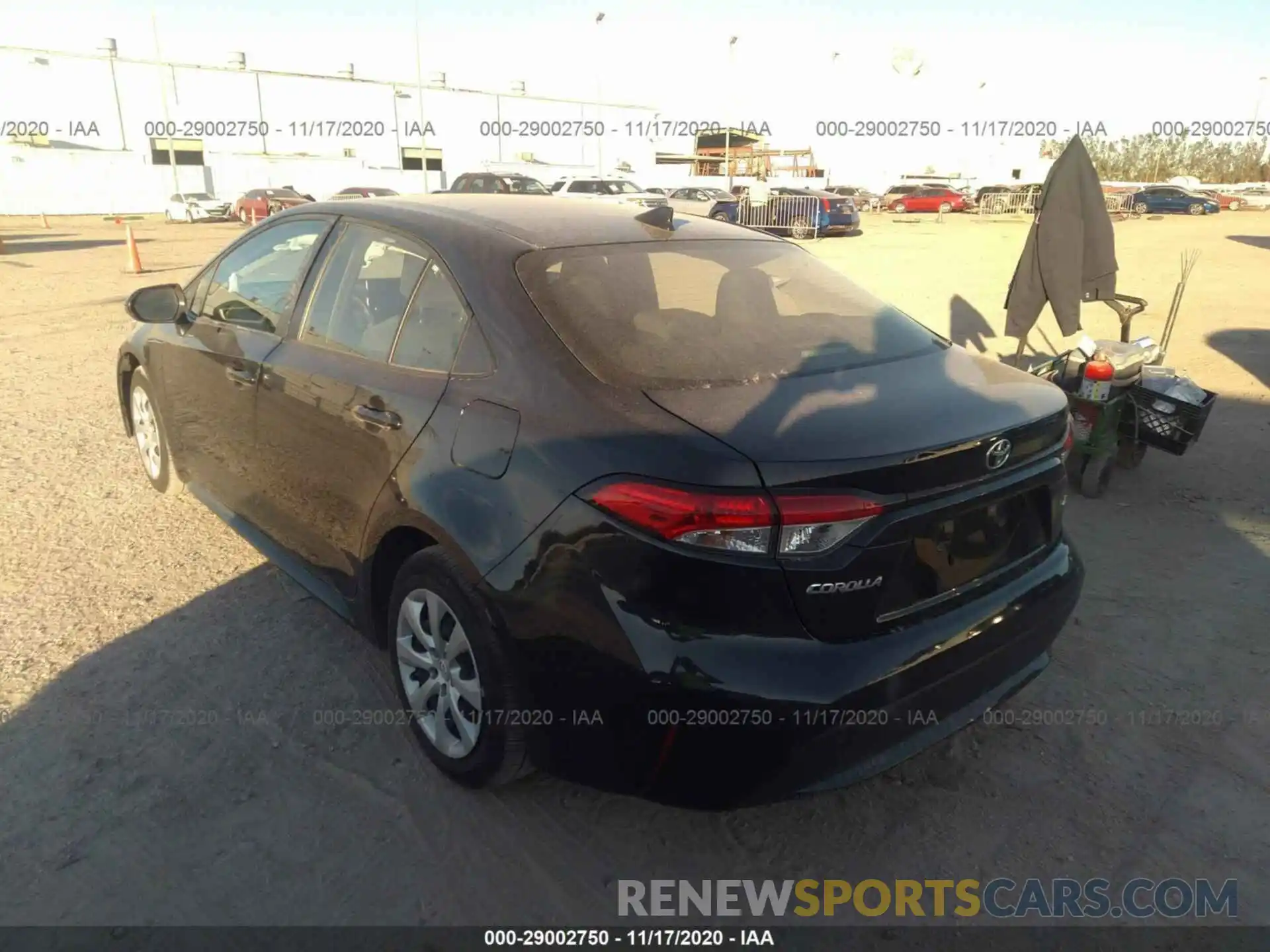 3 Photograph of a damaged car JTDEPRAE4LJ085245 TOYOTA COROLLA 2020