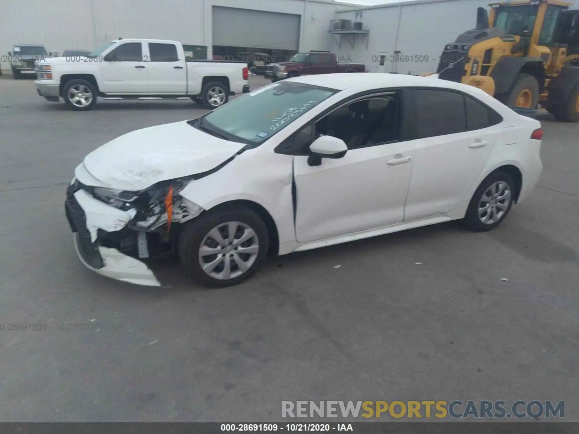 2 Photograph of a damaged car JTDEPRAE4LJ085388 TOYOTA COROLLA 2020