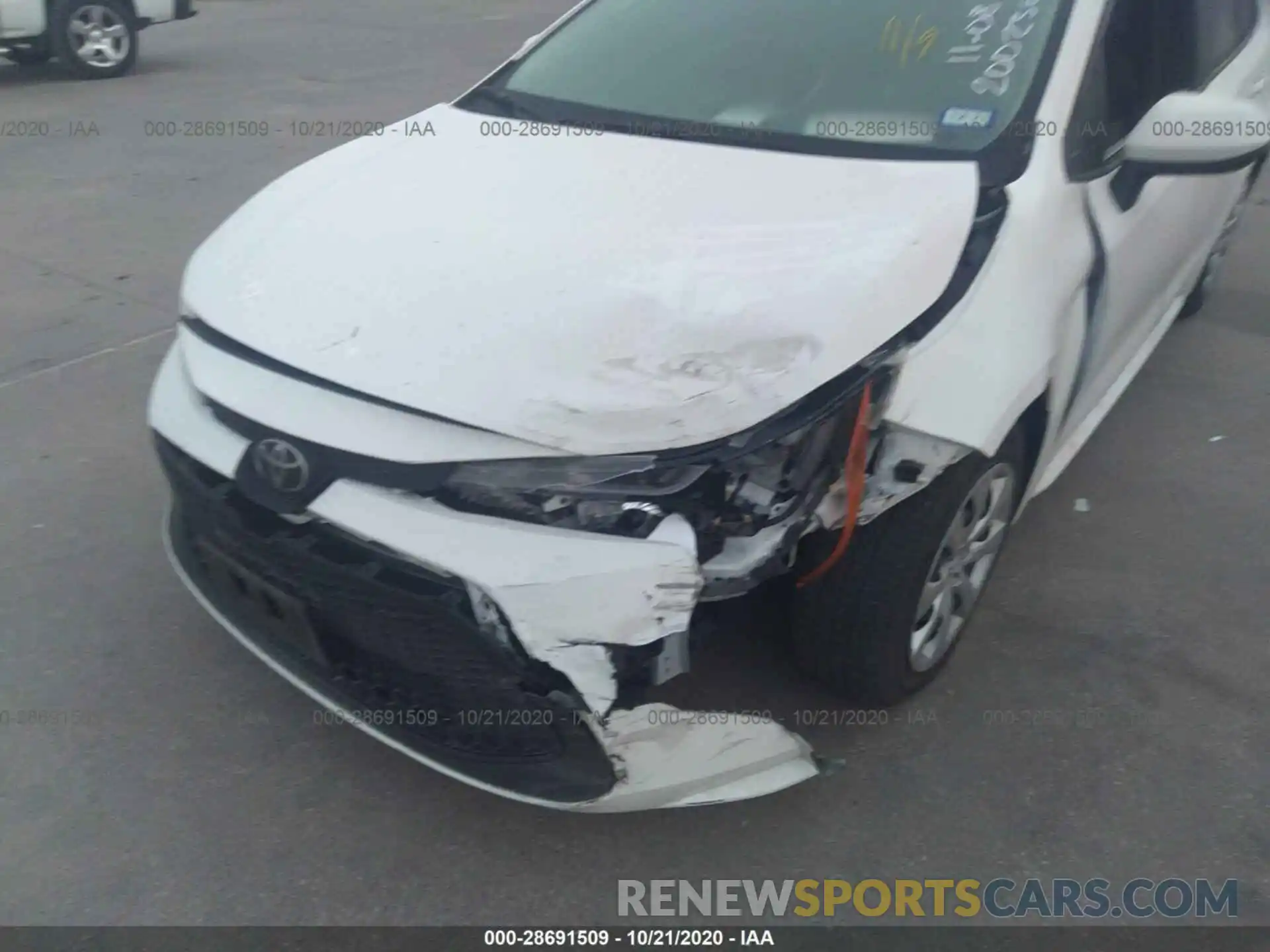 6 Photograph of a damaged car JTDEPRAE4LJ085388 TOYOTA COROLLA 2020