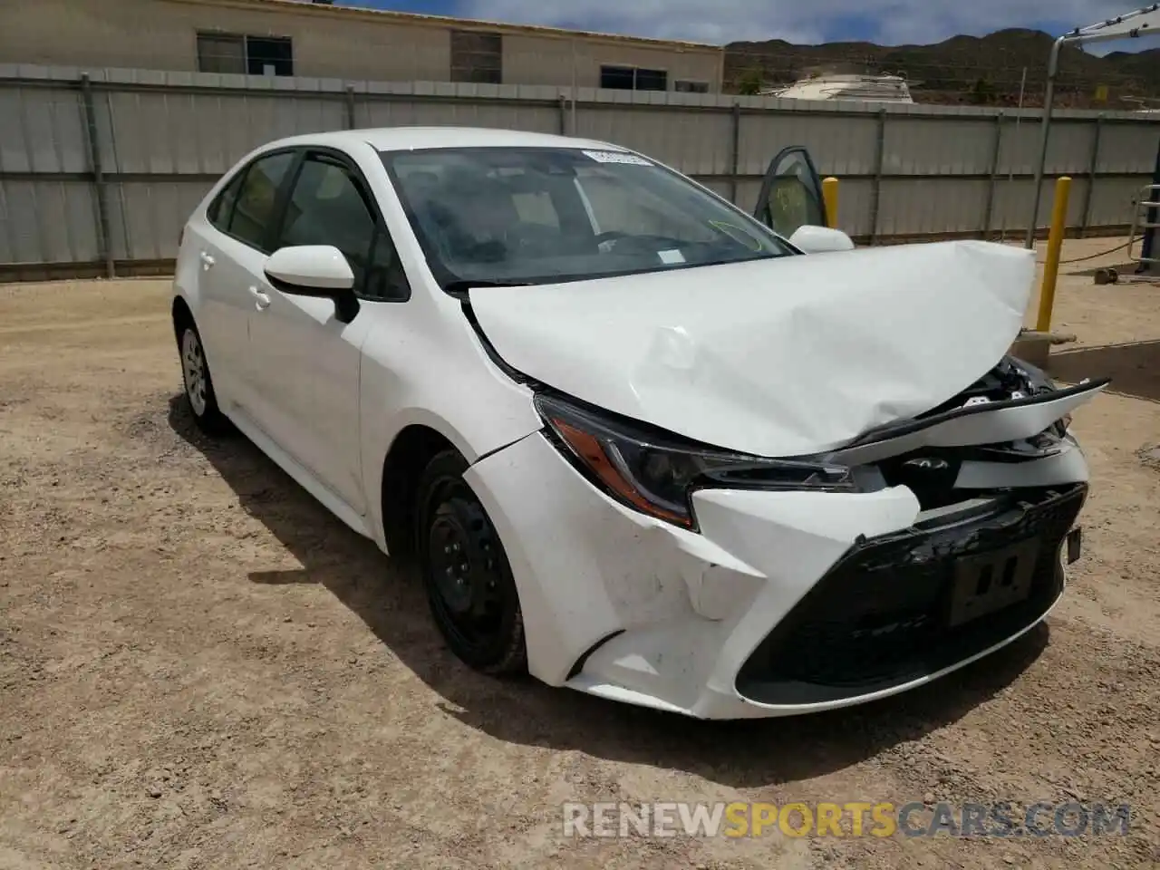 1 Photograph of a damaged car JTDEPRAE4LJ085505 TOYOTA COROLLA 2020