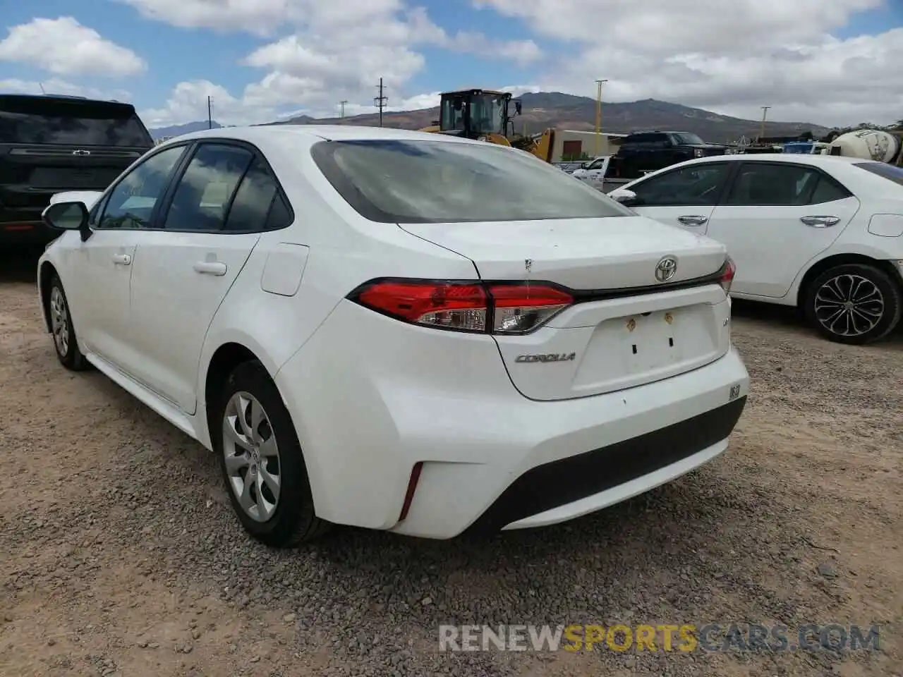 3 Photograph of a damaged car JTDEPRAE4LJ085505 TOYOTA COROLLA 2020