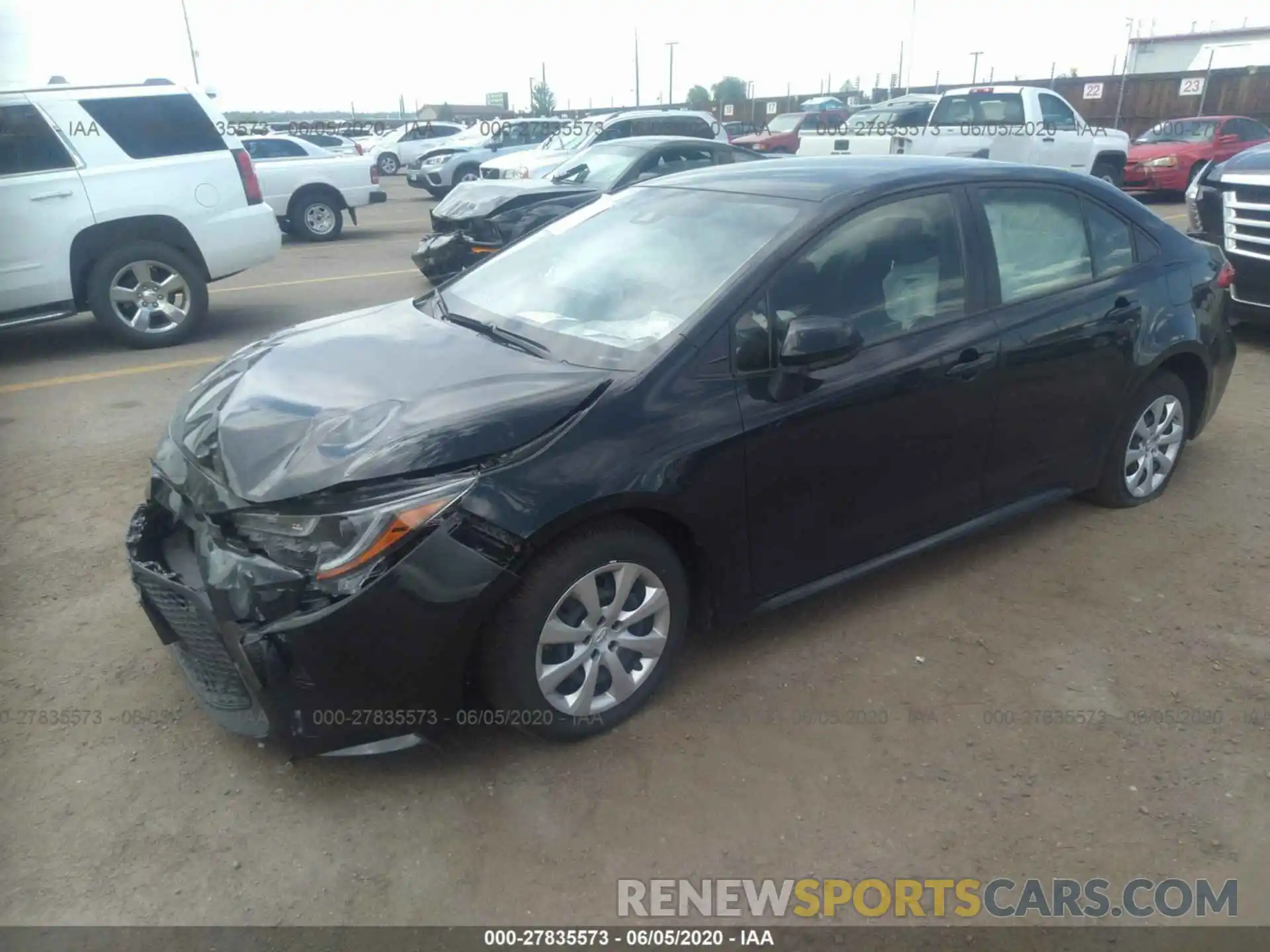 2 Photograph of a damaged car JTDEPRAE4LJ086105 TOYOTA COROLLA 2020