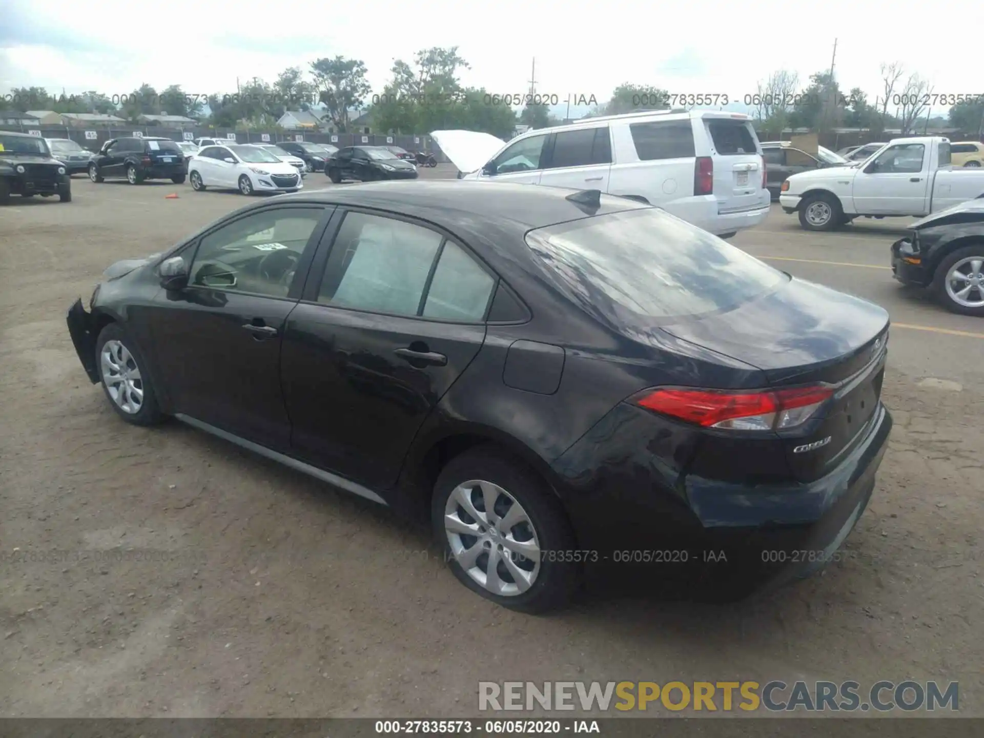 3 Photograph of a damaged car JTDEPRAE4LJ086105 TOYOTA COROLLA 2020