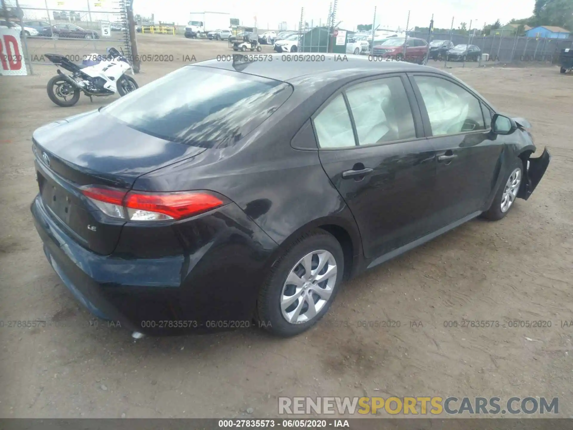 4 Photograph of a damaged car JTDEPRAE4LJ086105 TOYOTA COROLLA 2020