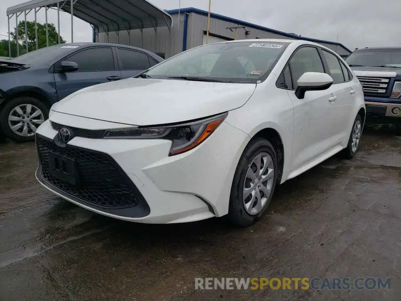 2 Photograph of a damaged car JTDEPRAE4LJ086296 TOYOTA COROLLA 2020