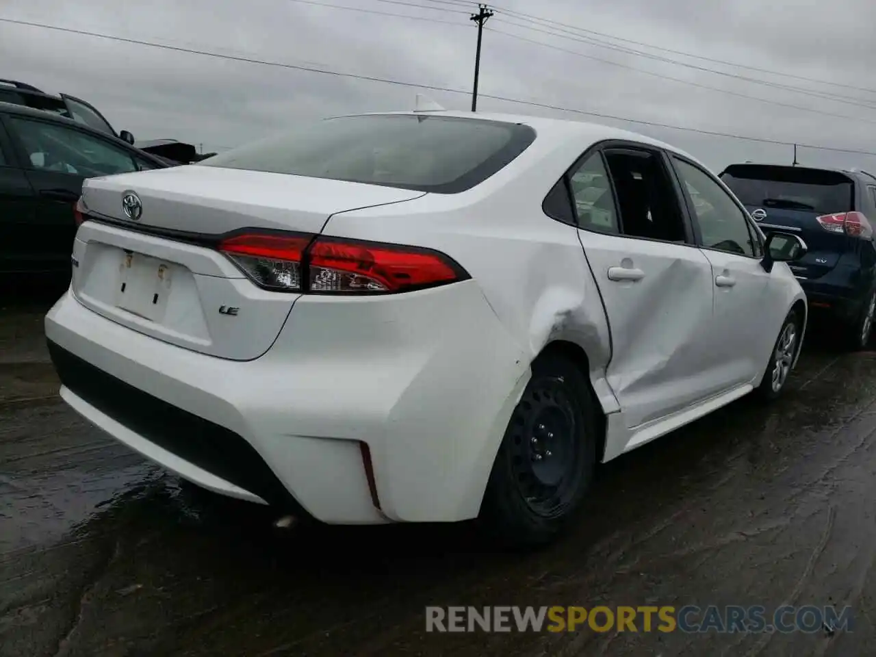 4 Photograph of a damaged car JTDEPRAE4LJ086296 TOYOTA COROLLA 2020