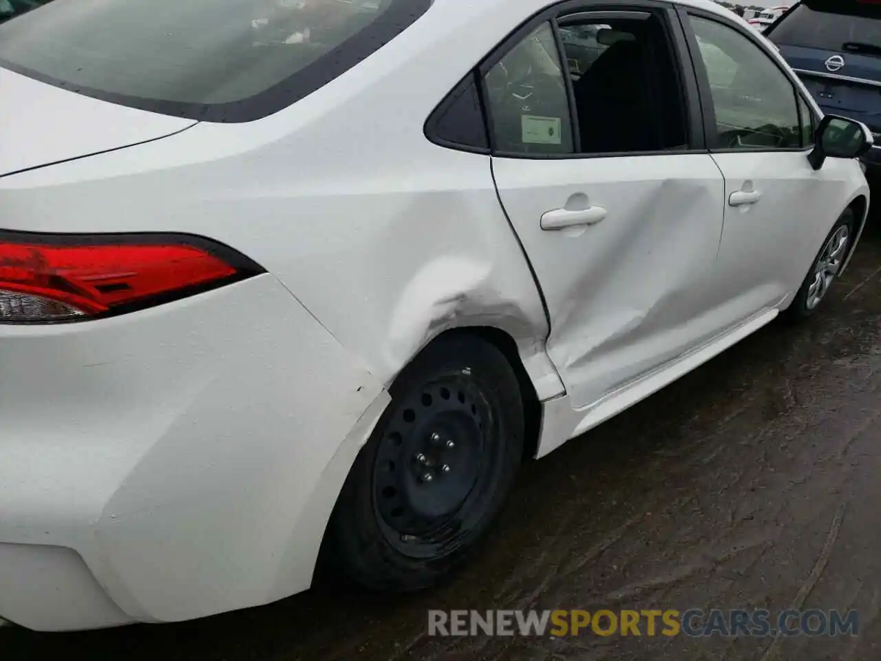 9 Photograph of a damaged car JTDEPRAE4LJ086296 TOYOTA COROLLA 2020