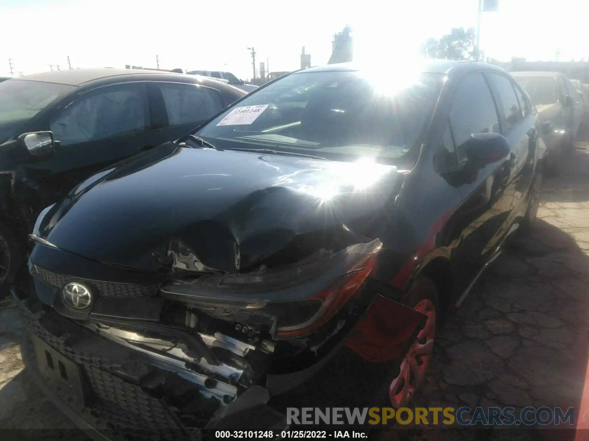 2 Photograph of a damaged car JTDEPRAE4LJ086380 TOYOTA COROLLA 2020