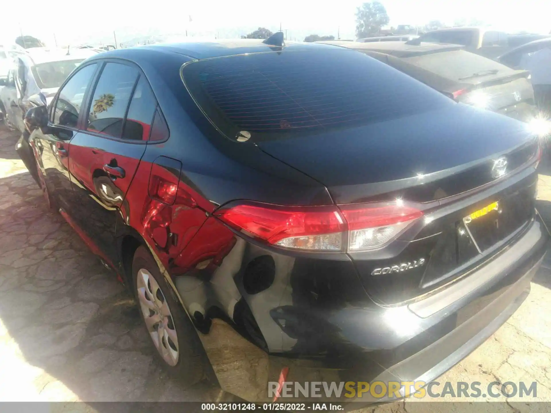 3 Photograph of a damaged car JTDEPRAE4LJ086380 TOYOTA COROLLA 2020