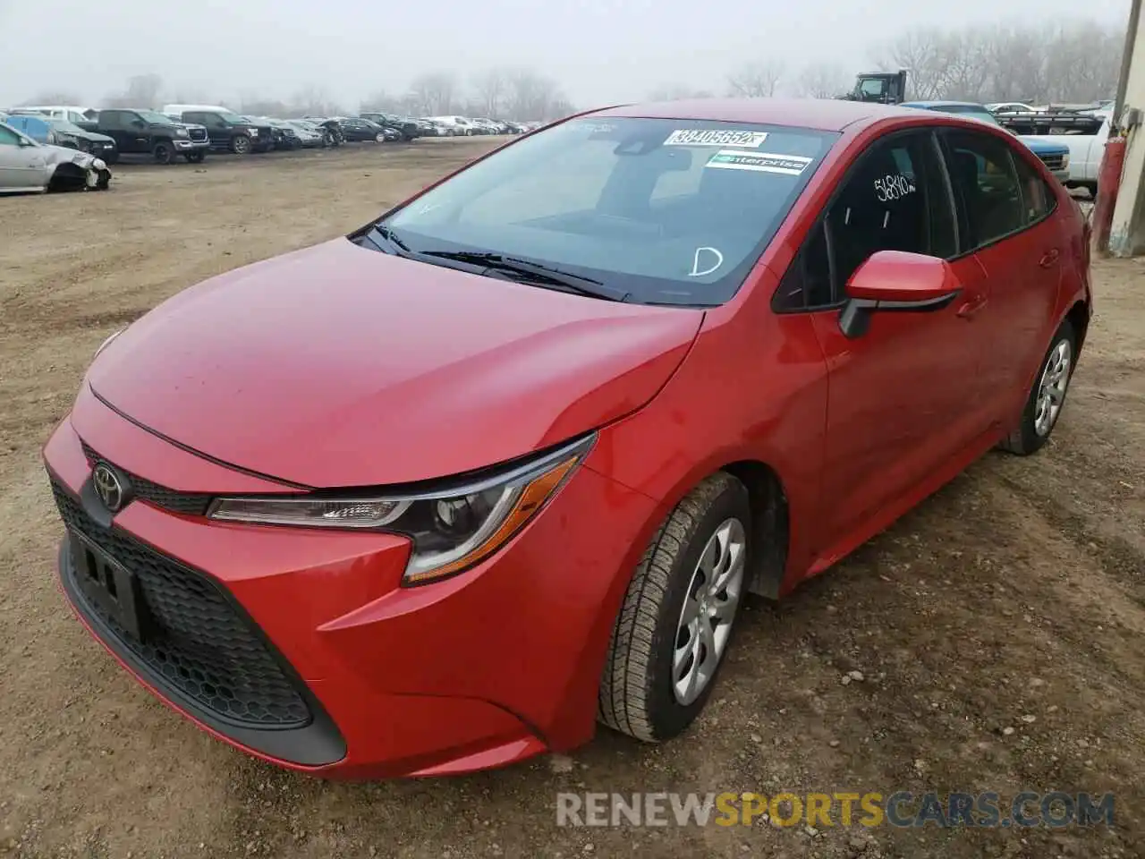 2 Photograph of a damaged car JTDEPRAE4LJ086640 TOYOTA COROLLA 2020