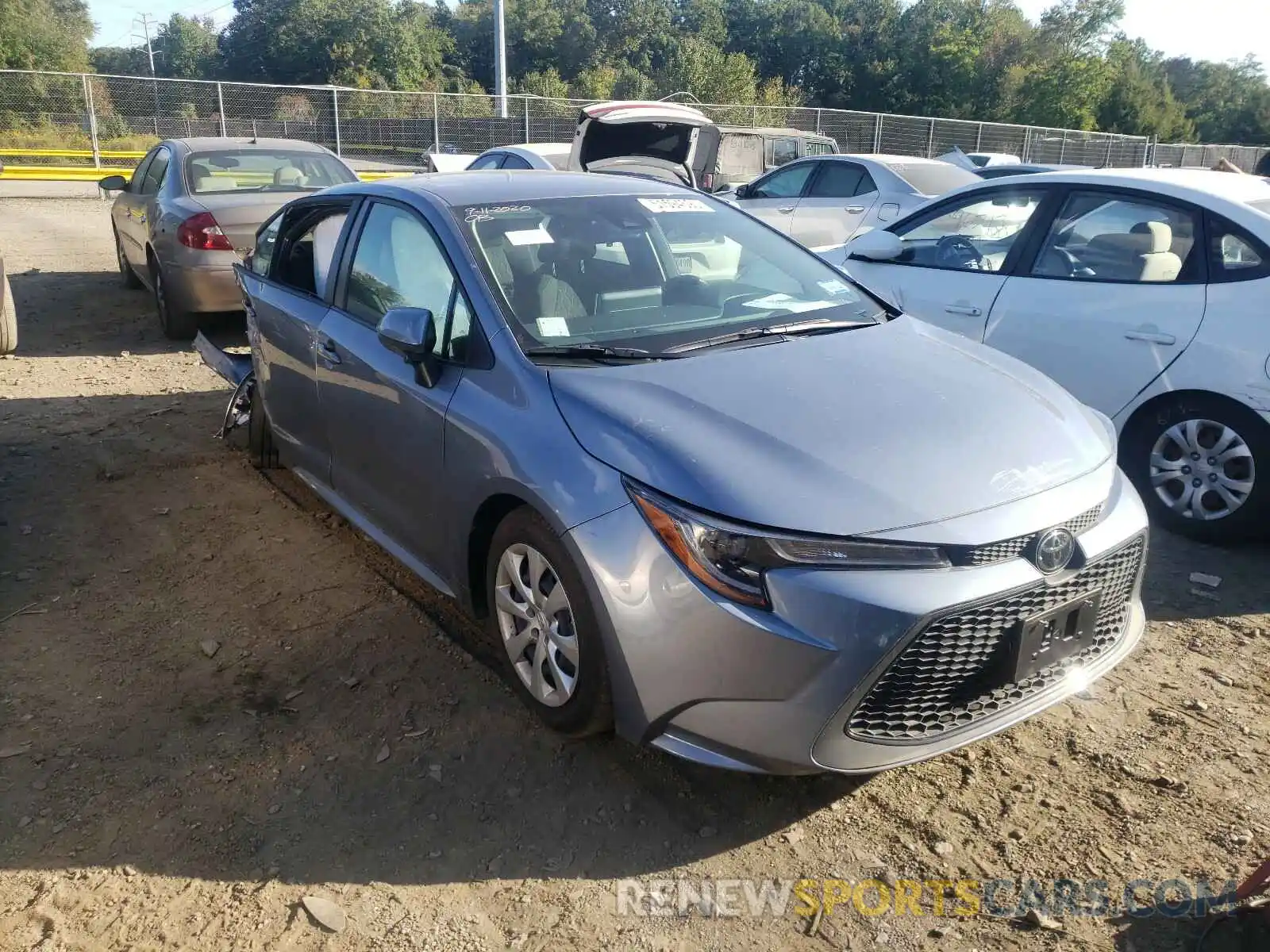 1 Photograph of a damaged car JTDEPRAE4LJ086668 TOYOTA COROLLA 2020