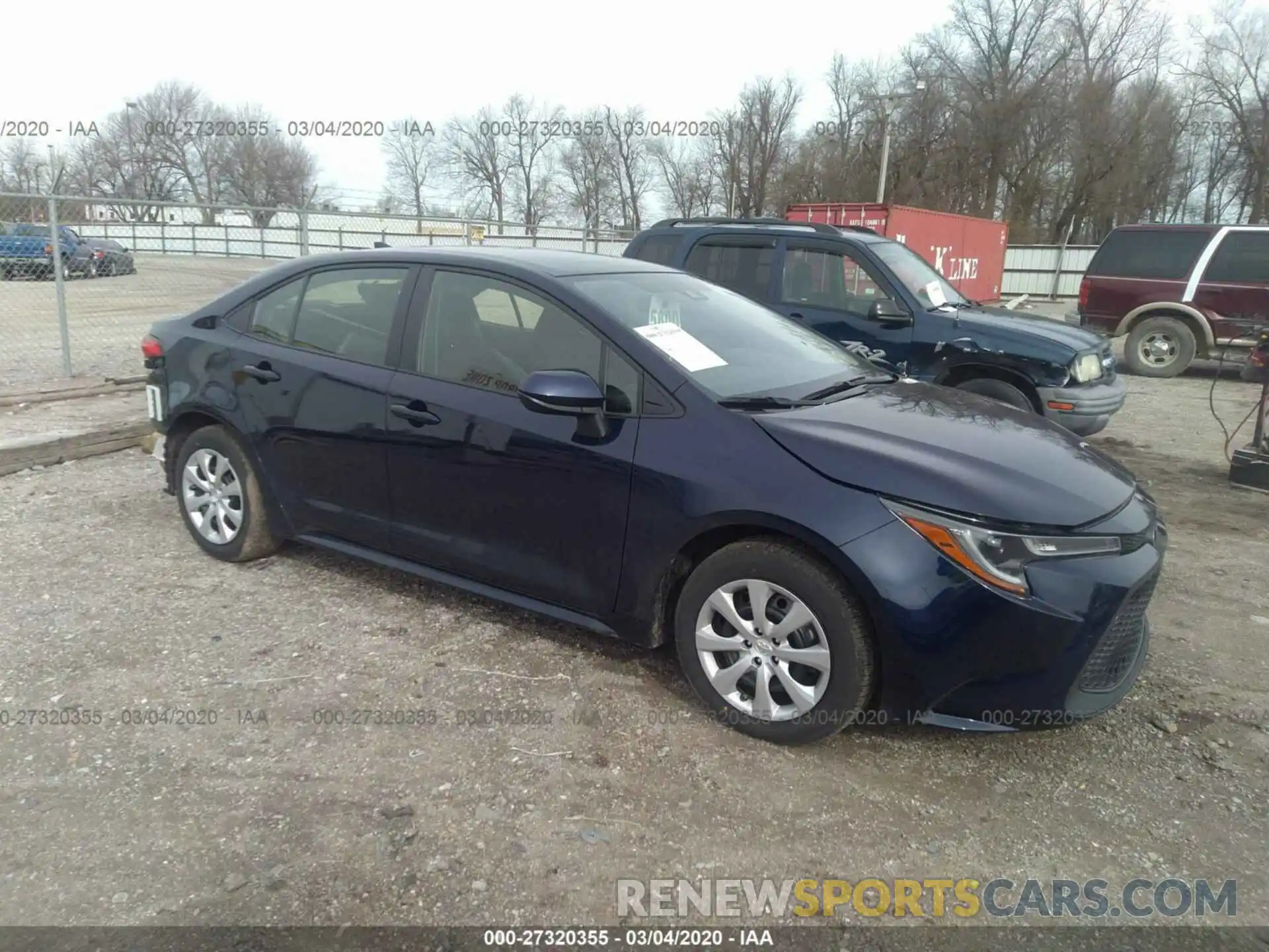 1 Photograph of a damaged car JTDEPRAE4LJ086735 TOYOTA COROLLA 2020