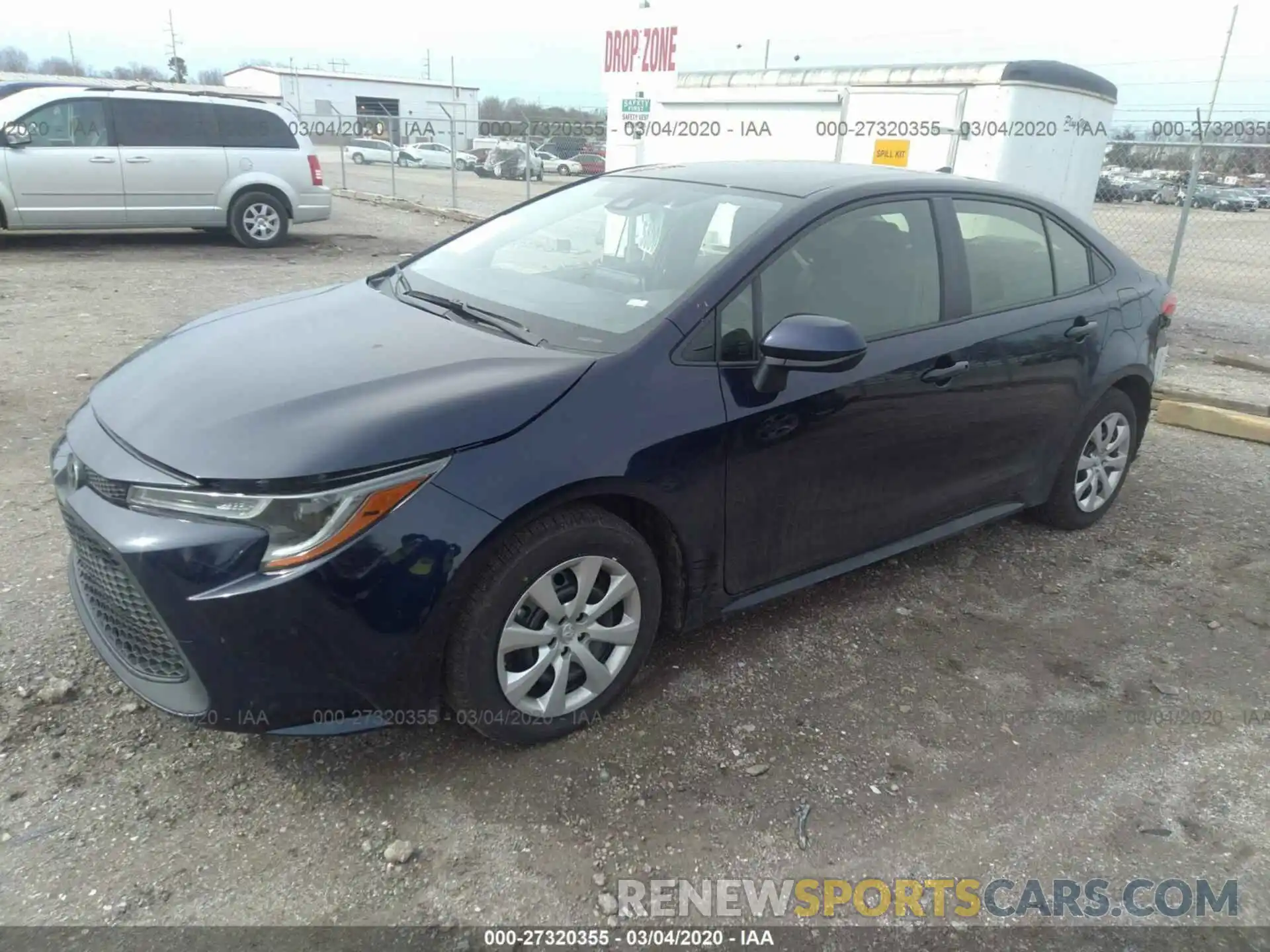 2 Photograph of a damaged car JTDEPRAE4LJ086735 TOYOTA COROLLA 2020