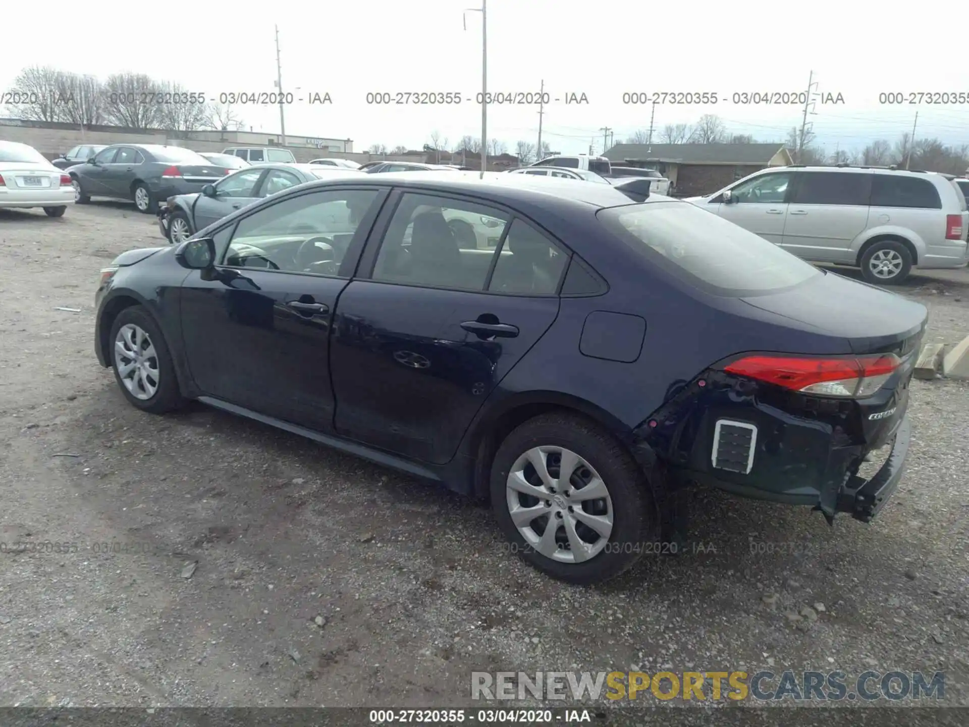 3 Photograph of a damaged car JTDEPRAE4LJ086735 TOYOTA COROLLA 2020