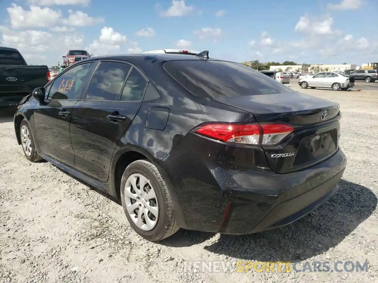 3 Photograph of a damaged car JTDEPRAE4LJ086928 TOYOTA COROLLA 2020