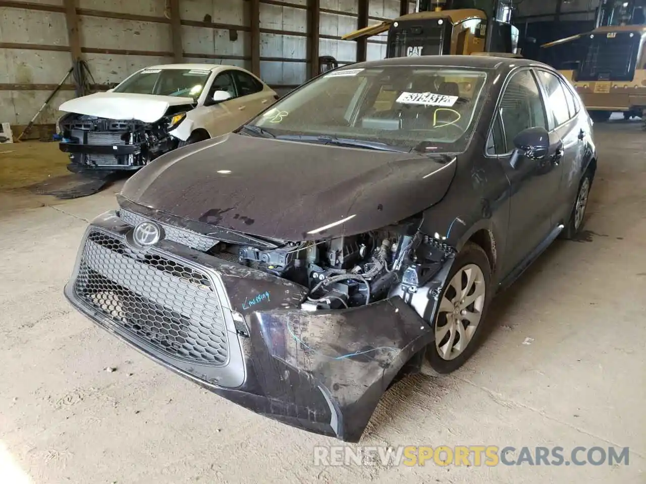 2 Photograph of a damaged car JTDEPRAE4LJ087013 TOYOTA COROLLA 2020