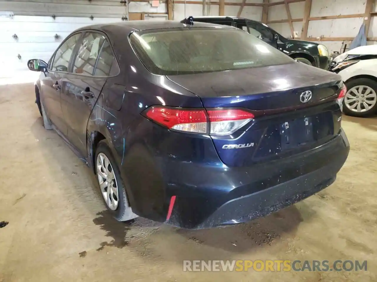 3 Photograph of a damaged car JTDEPRAE4LJ087013 TOYOTA COROLLA 2020