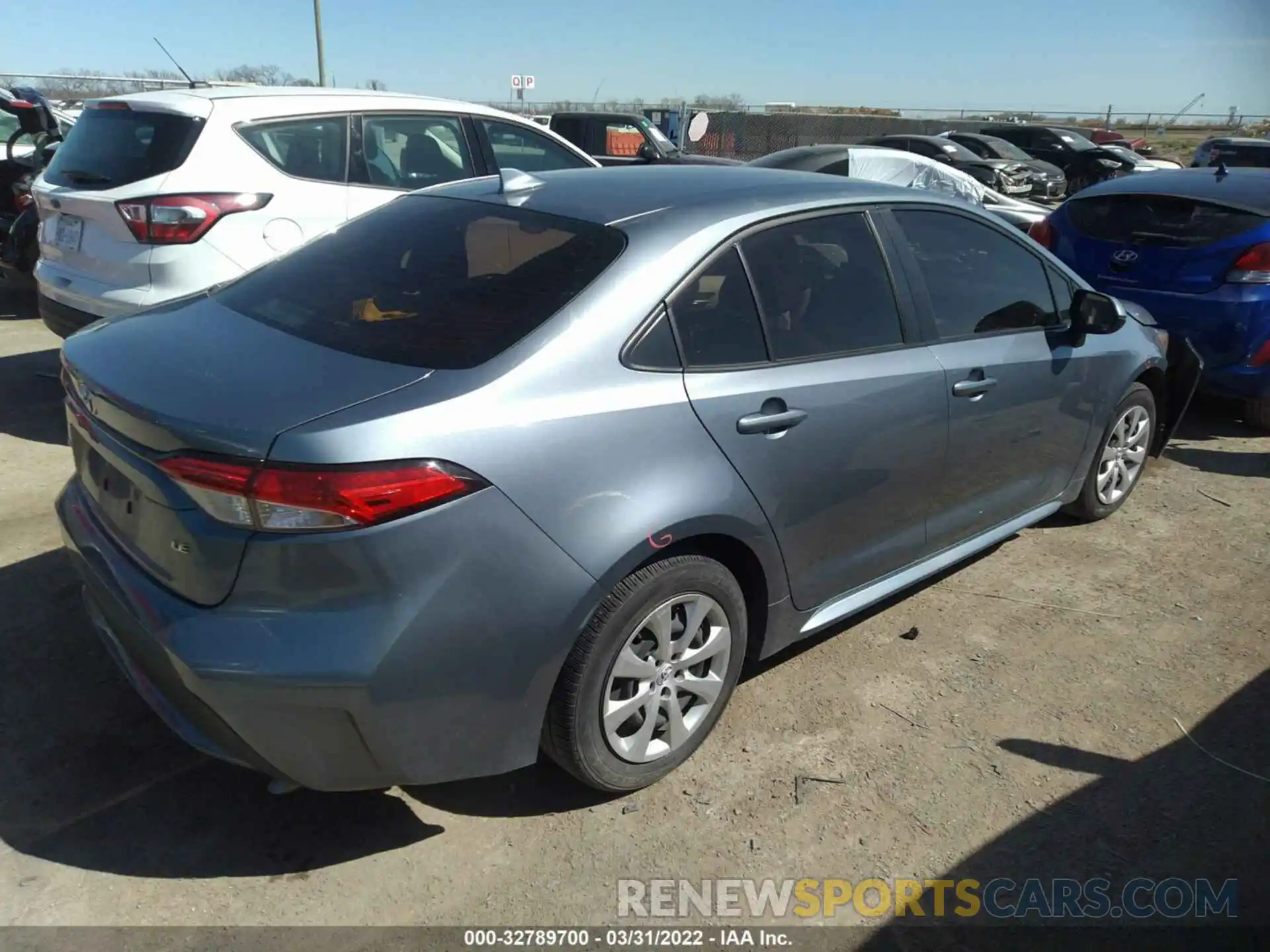 4 Photograph of a damaged car JTDEPRAE4LJ087142 TOYOTA COROLLA 2020