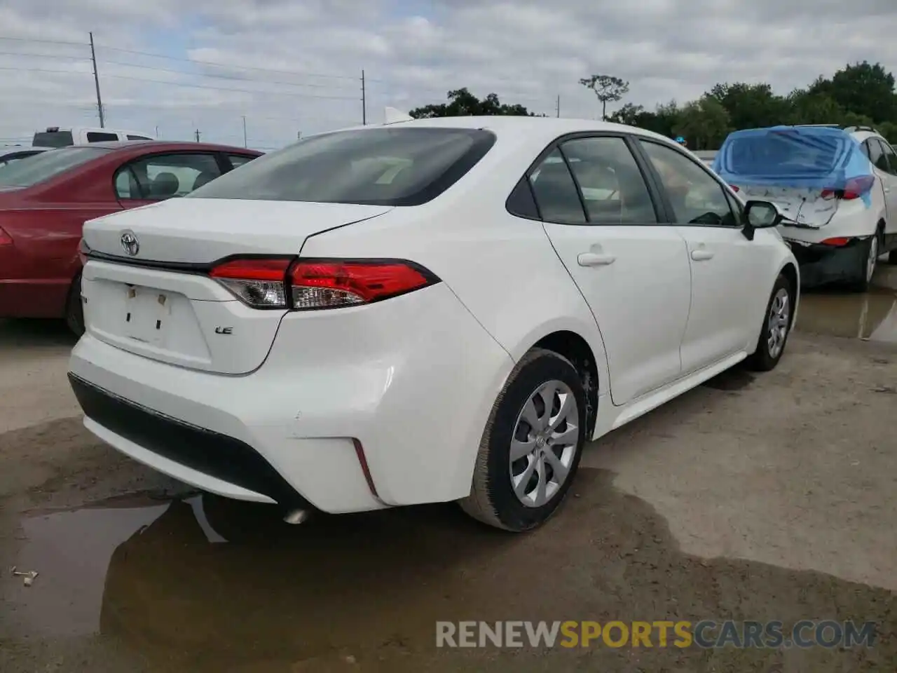 4 Photograph of a damaged car JTDEPRAE4LJ087545 TOYOTA COROLLA 2020