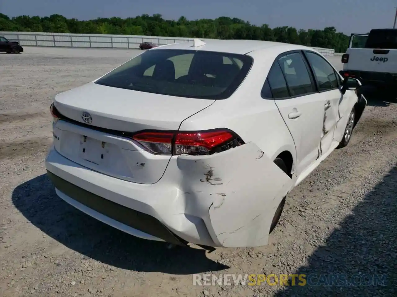 4 Photograph of a damaged car JTDEPRAE4LJ087593 TOYOTA COROLLA 2020